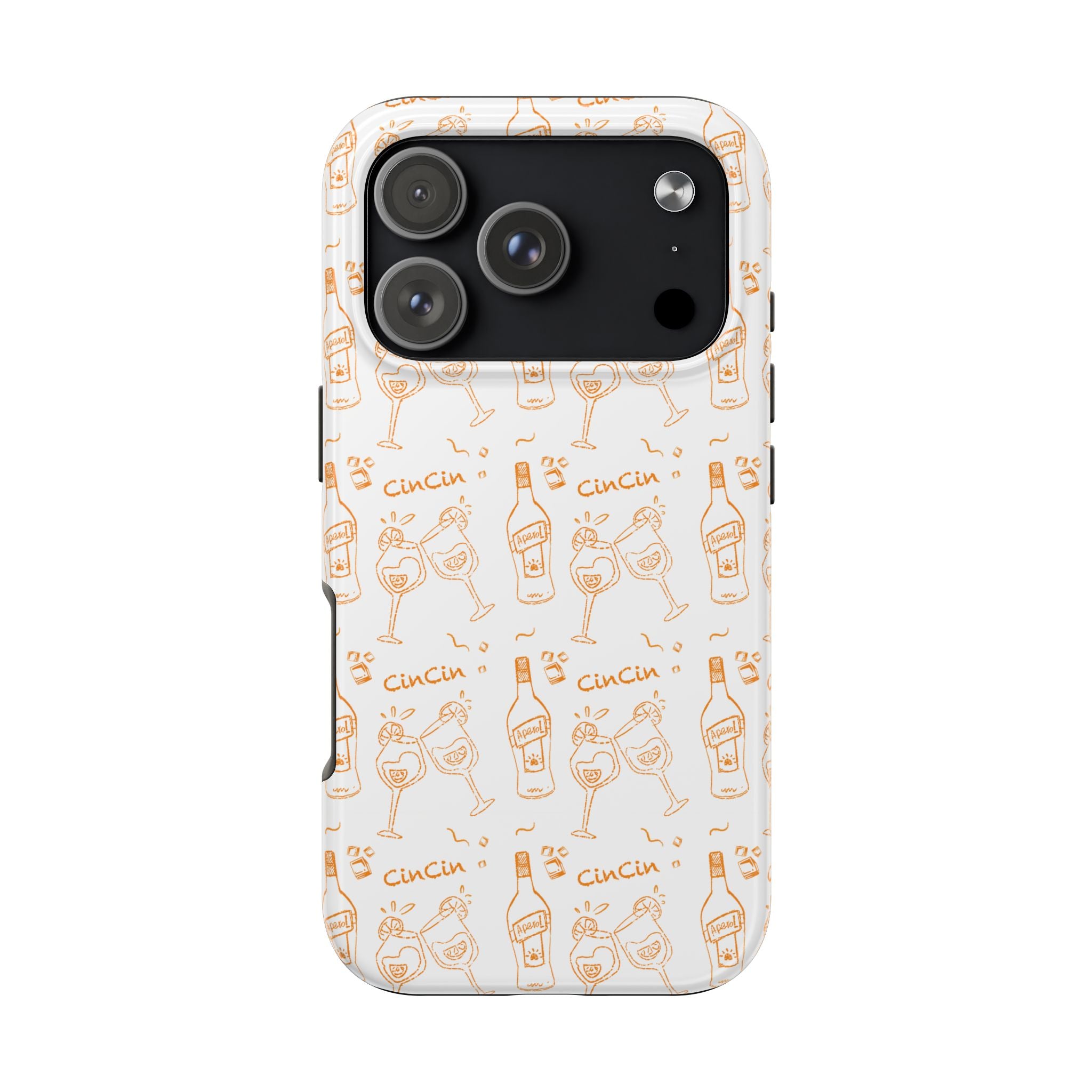 Cin Cin Spritz Tough Phone Case — Citrus Cocktail Pattern