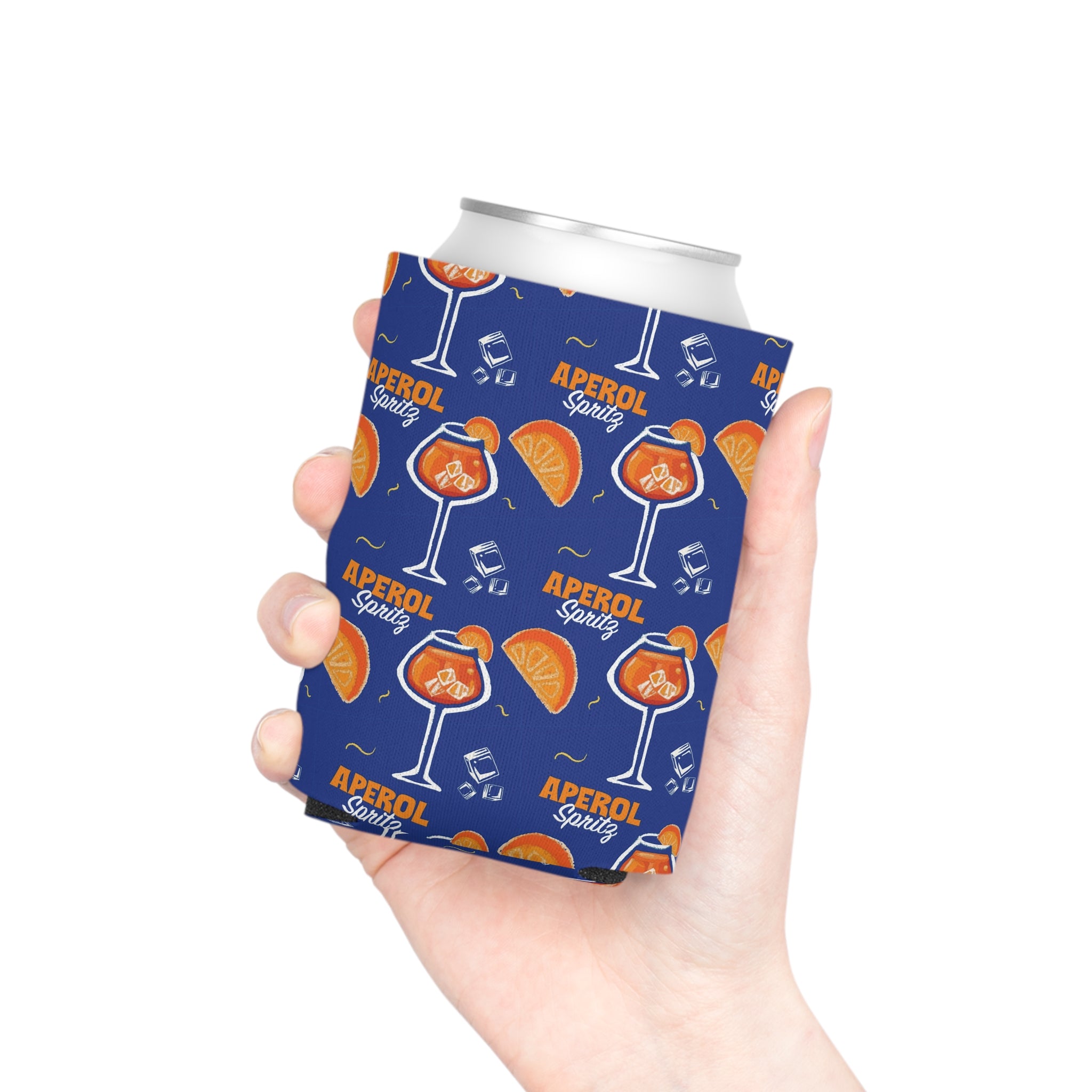 Aperol Spritz Blue Collection Can Cooler Insulated Cocktail Koozie for Summer Drinks