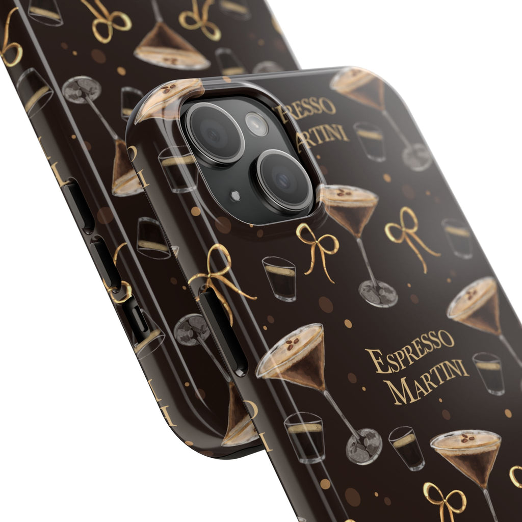 Espresso Martini Tough Phone Case — Dark Brown Espresso Collection Inspired Design
