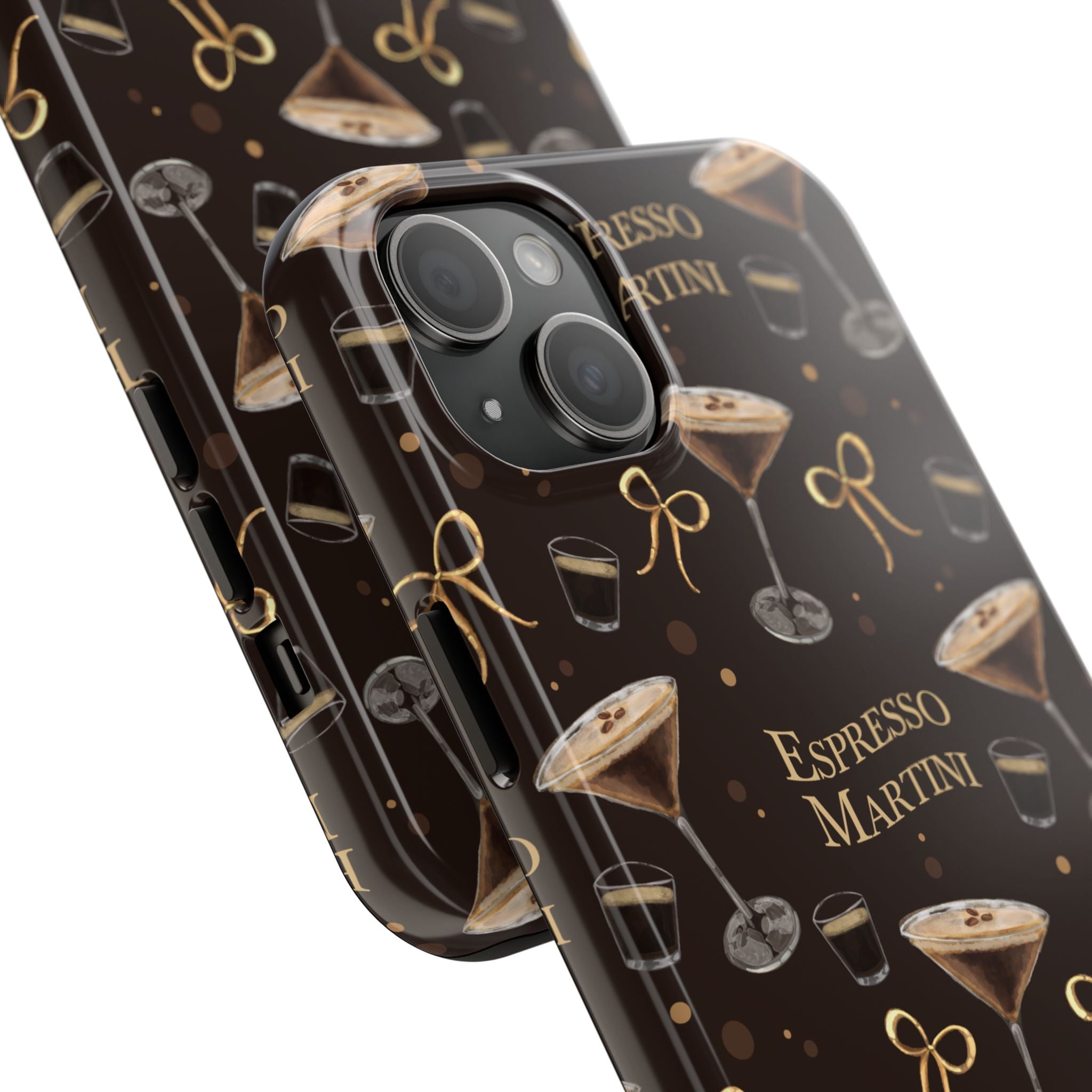 Espresso Martini Tough Phone Case — Dark Brown Espresso Collection Inspired Design
