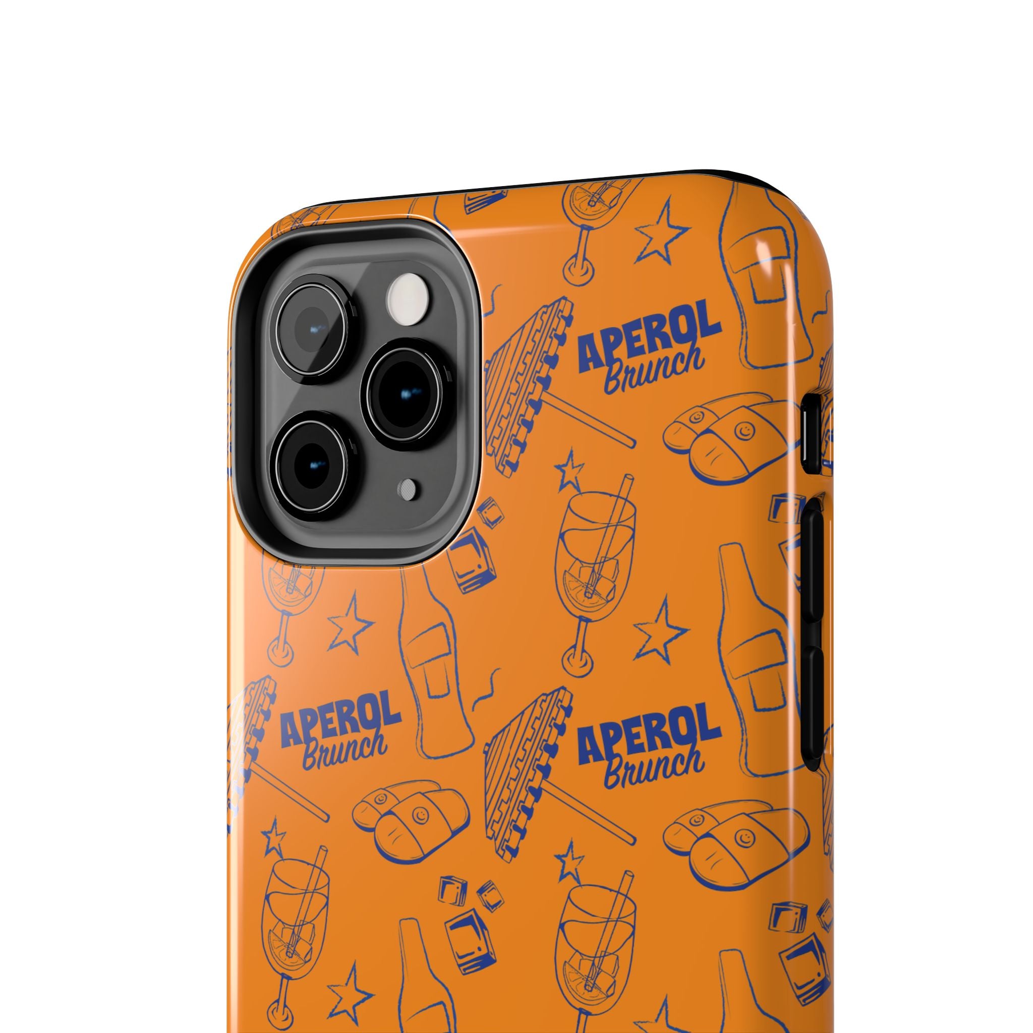 Aperol Brunch Collection Tough Phone Case — Orange and Blue Aperol Inspired Design