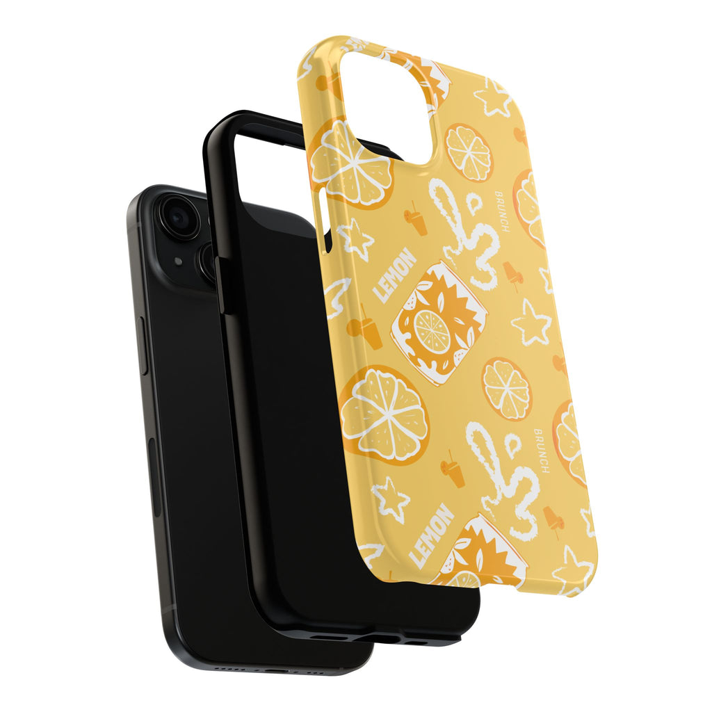 Lemon Brunch Tough Phone Case — Citrus Summer Pattern