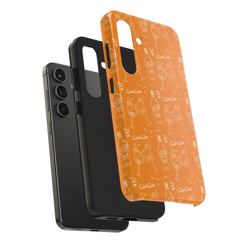 Cin Cin Spritz Tough Phone Case — Orange Citrus Cocktail Pattern