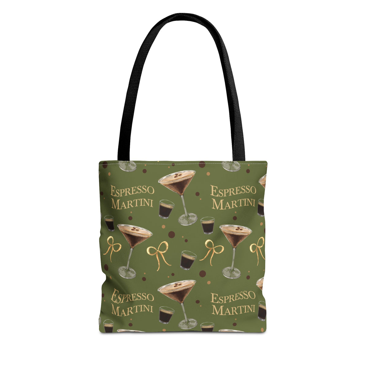 Espresso Martini Tote Bag — Olive Green Espresso Collection Inspired Design