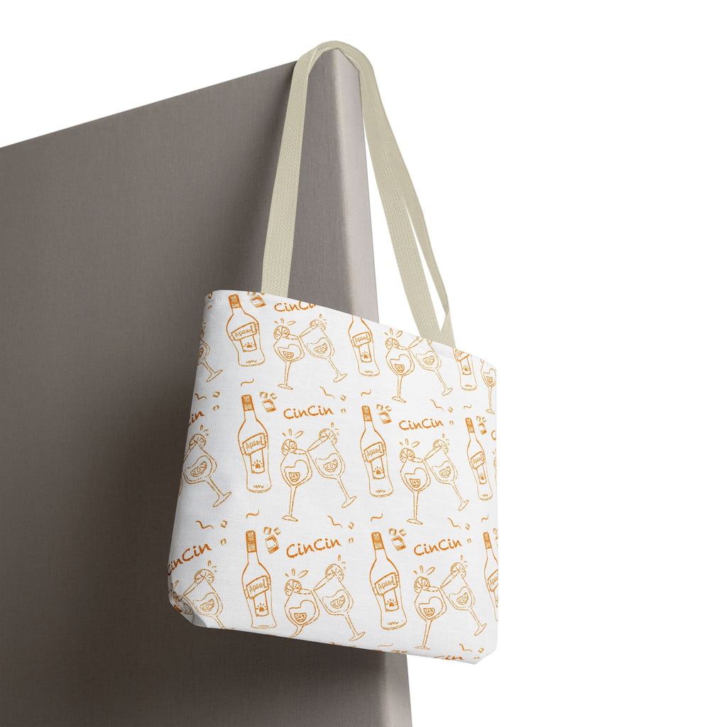 Cin Cin Tote Bag — White Cin Cin Brunch Inspired Design