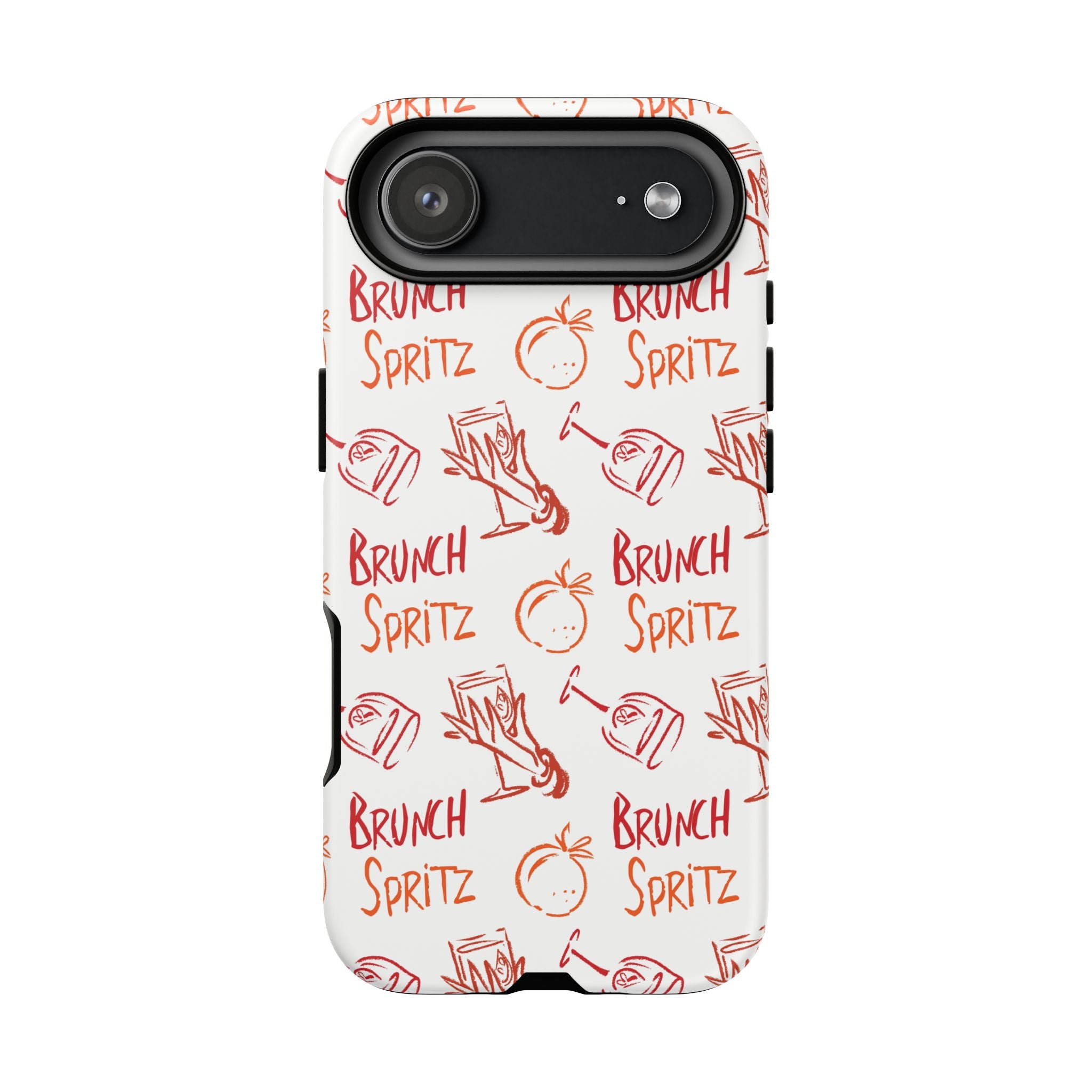 Brunch Spritz Phone Case — Red & Orange Aperol Inspired Design