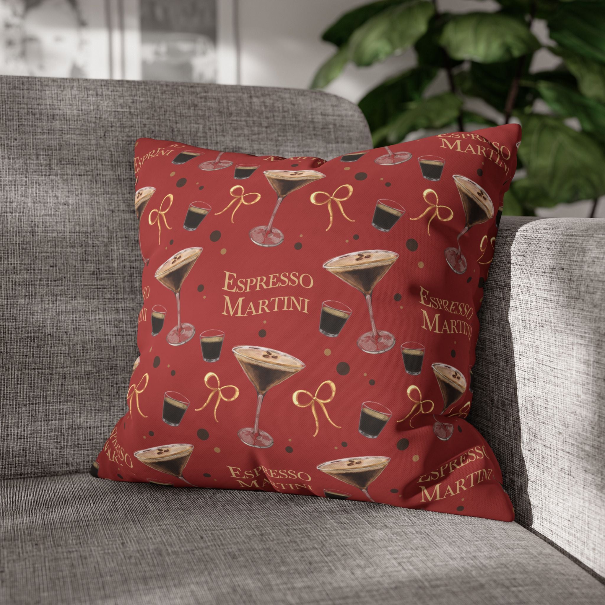 Espresso Martini Pillowcase — Red Espresso Collection Inspired Design