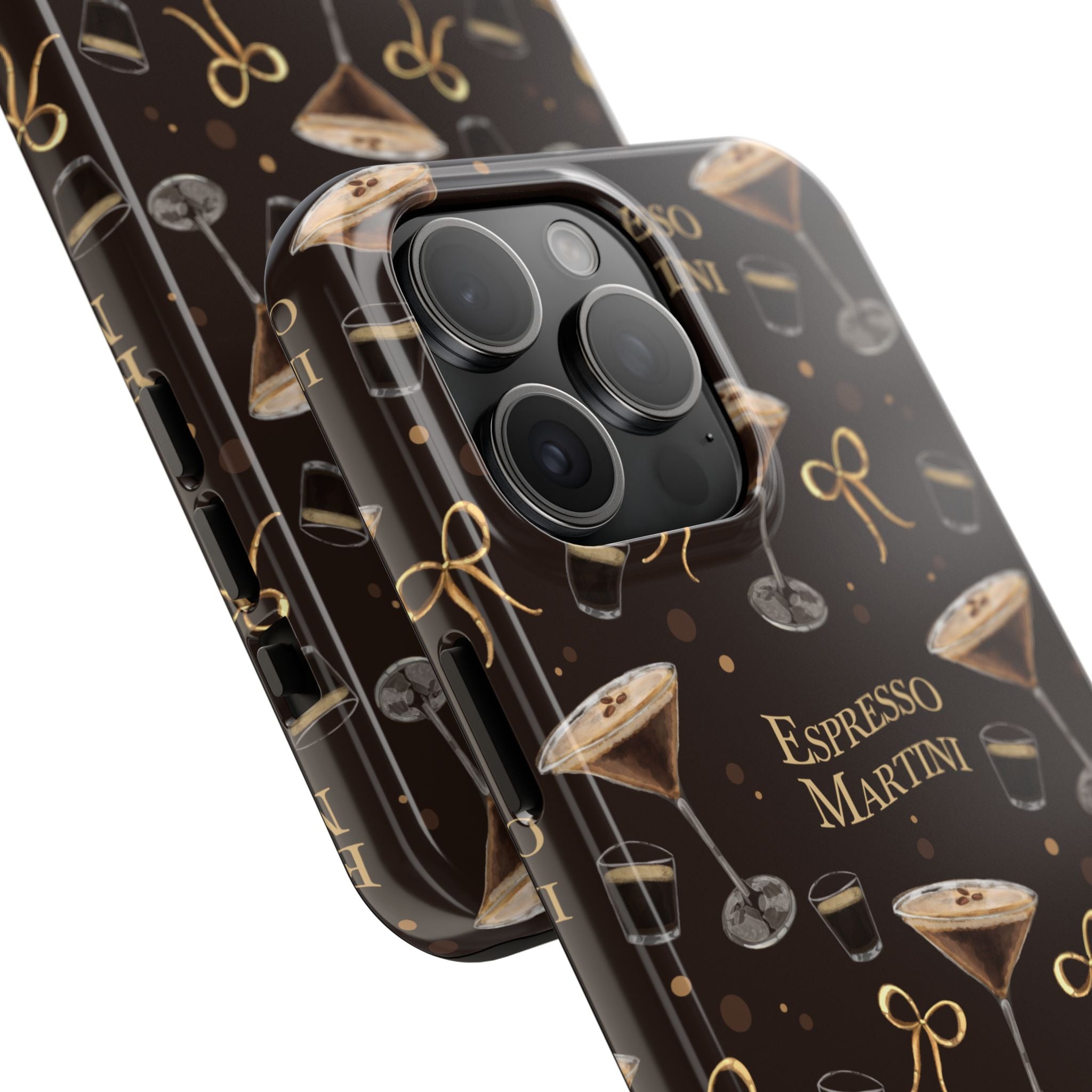 Espresso Martini Tough Phone Case — Dark Brown Espresso Collection Inspired Design