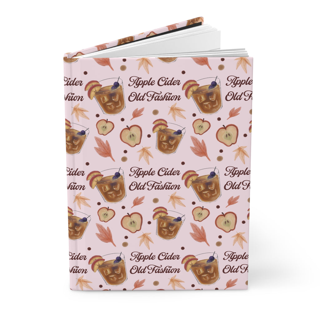Apple Cider Old Fashioned Hardcover Journal — Light Pink Apple Cider Collection Inspired Design