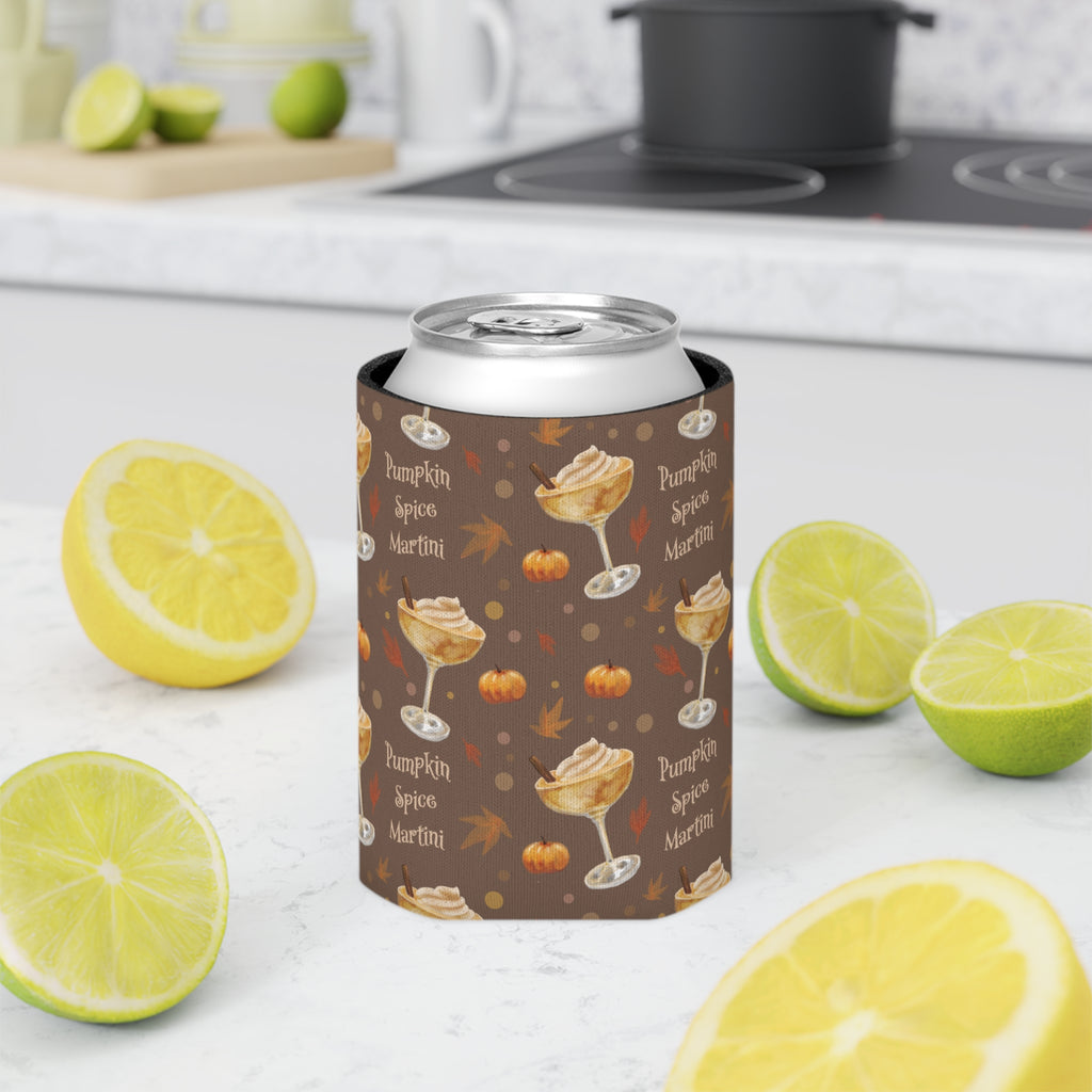 Pumpkin Spice Martini Can Cooler — Brown Pumpkin Collection Inspired Design