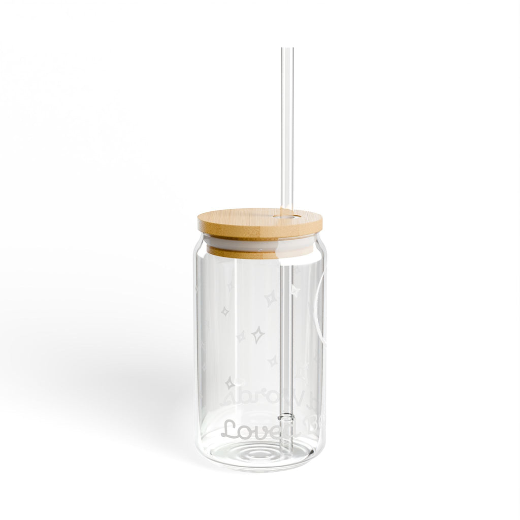 Moon & Stars 16oz Sipper Glass – Celestial Gift for Her | Loved Beyond Words
