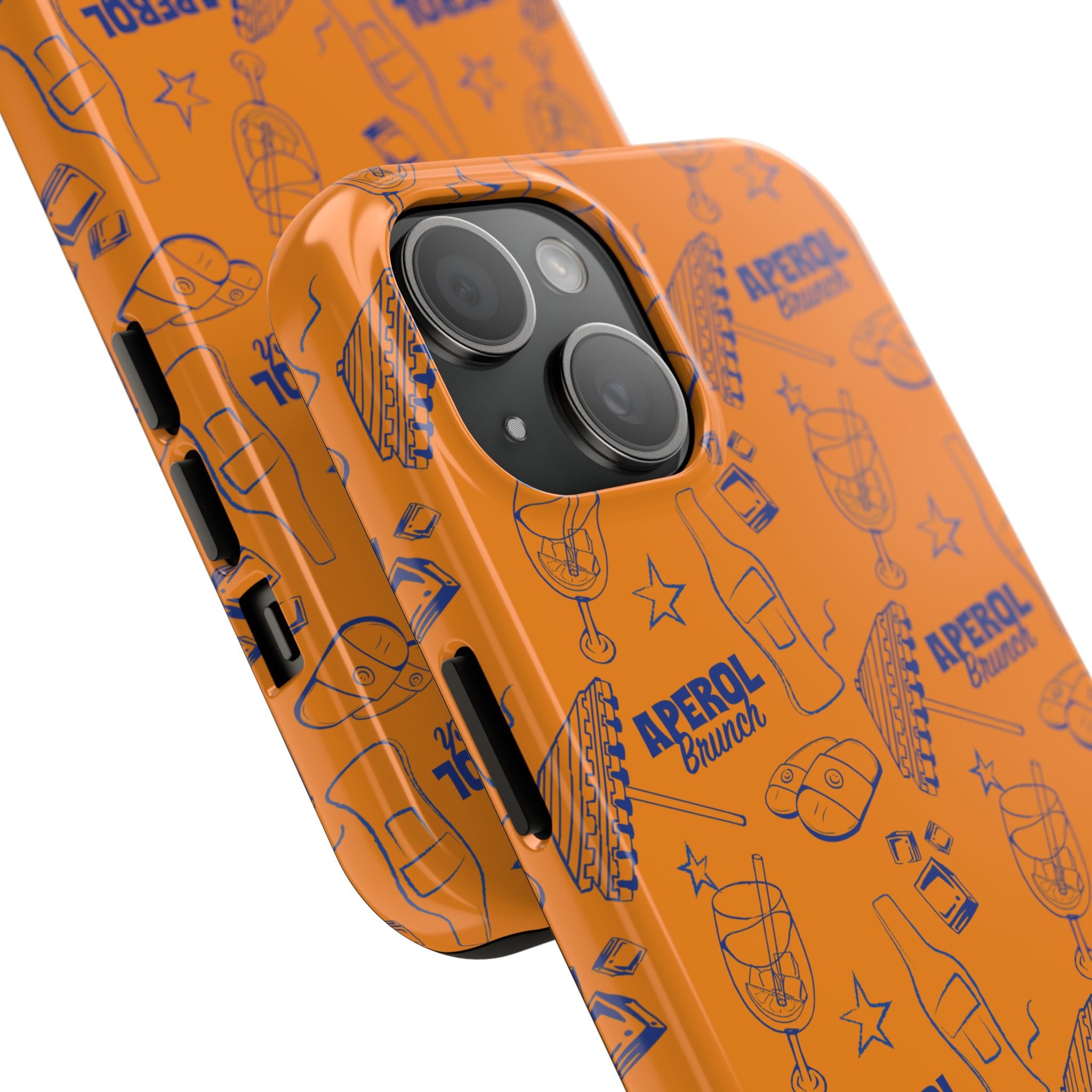 Aperol Brunch Collection Tough Phone Case — Orange and Blue Aperol Inspired Design