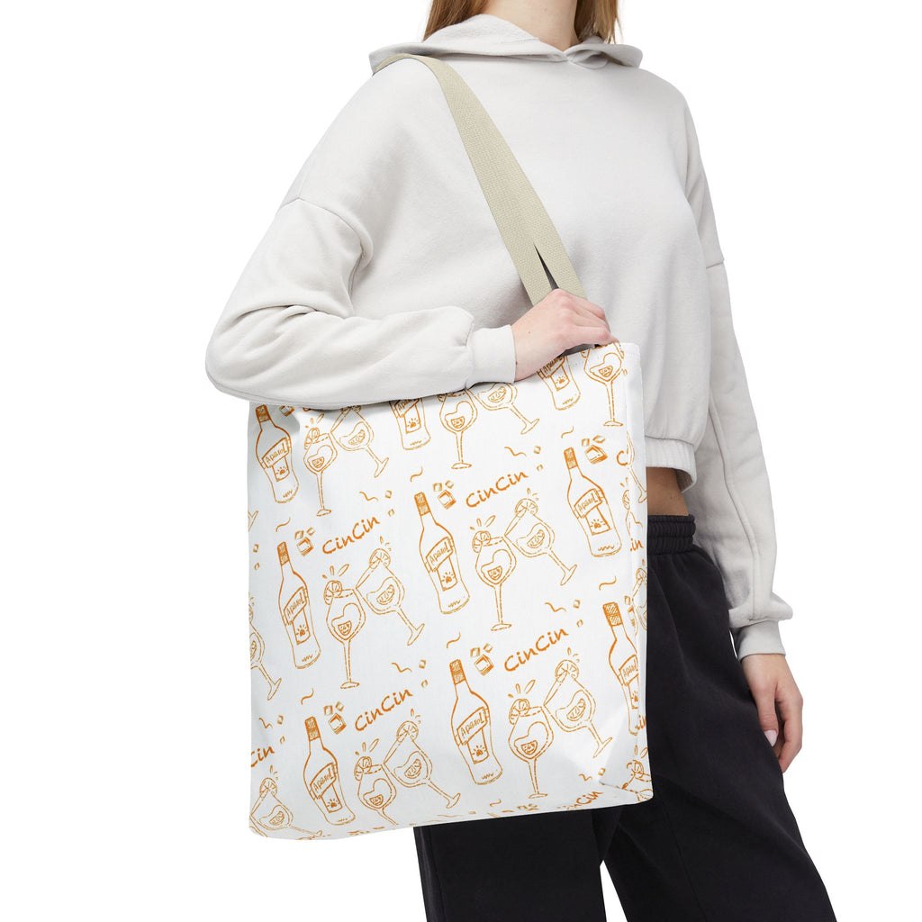 Cin Cin Tote Bag — White Cin Cin Brunch Inspired Design
