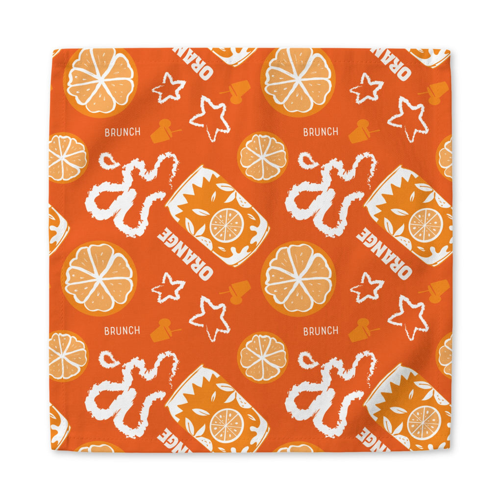 Orange Brunch Napkin – Aperol Inspired Citrus Print