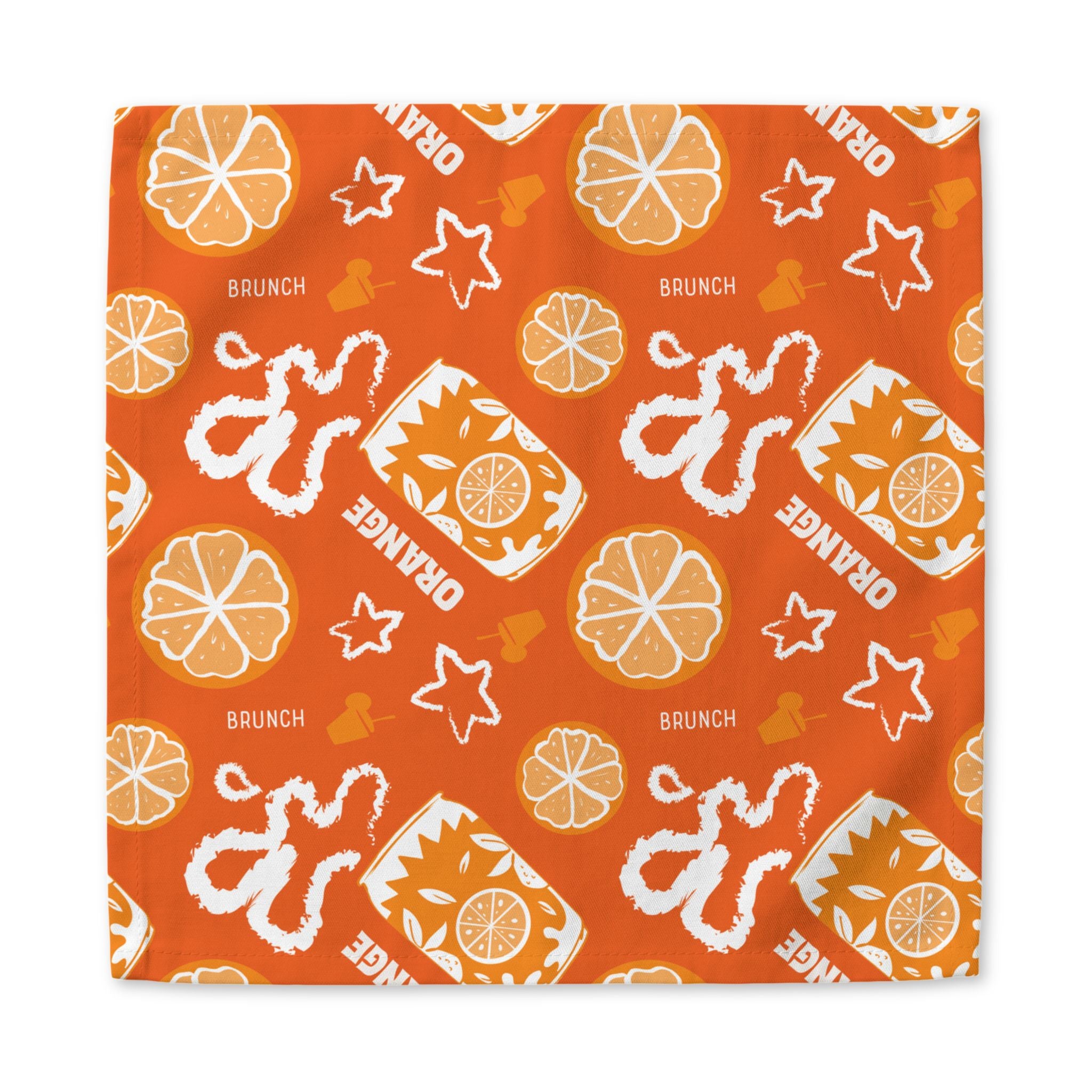 Orange Brunch Napkin – Aperol Inspired Citrus Print