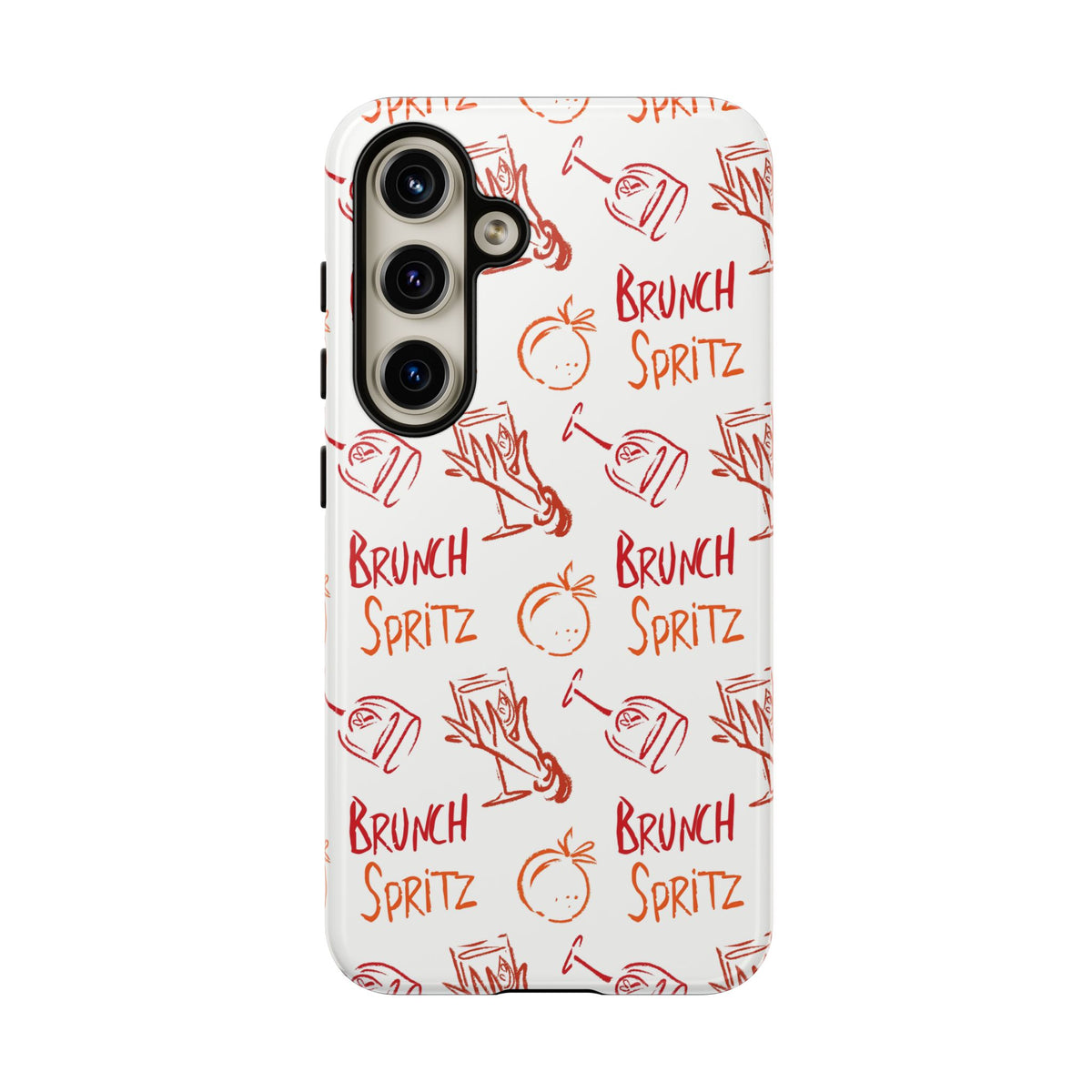 Brunch Spritz Phone Case — Red & Orange Aperol Inspired Design
