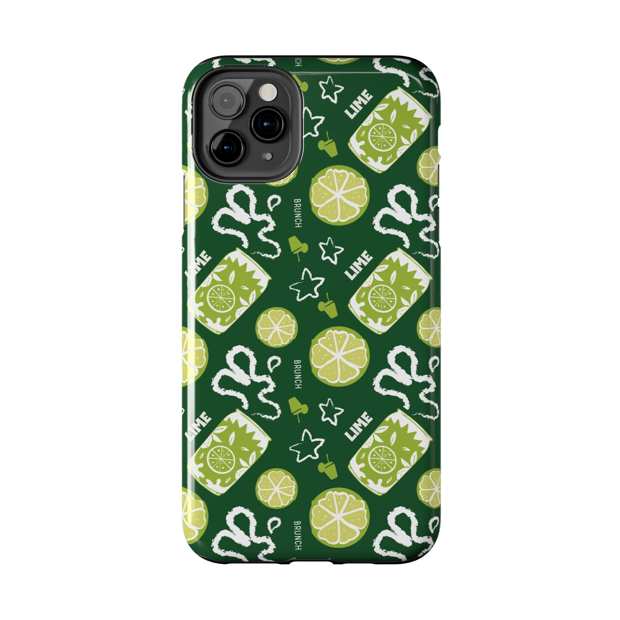 Lime Brunch Fruit Collection Tough Phone Case — Green Aperol Inspired Design