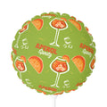 Aperol Spritz 11" Round Balloon – Green Spritz Collection Inspired Design