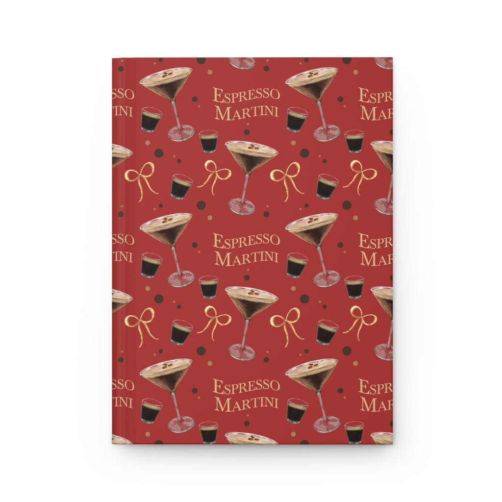 Espresso Martini Hardcover Journal – Red Espresso Collection Inspired Design