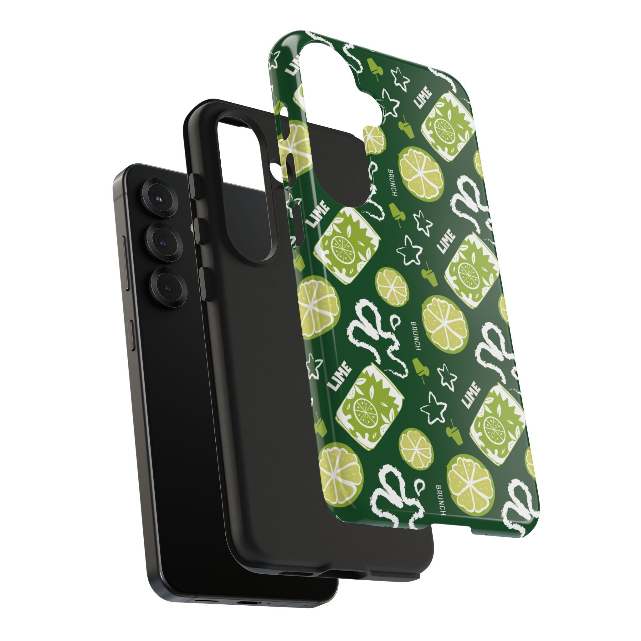 Lime Brunch Fruit Collection Tough Phone Case — Green Aperol Inspired Design