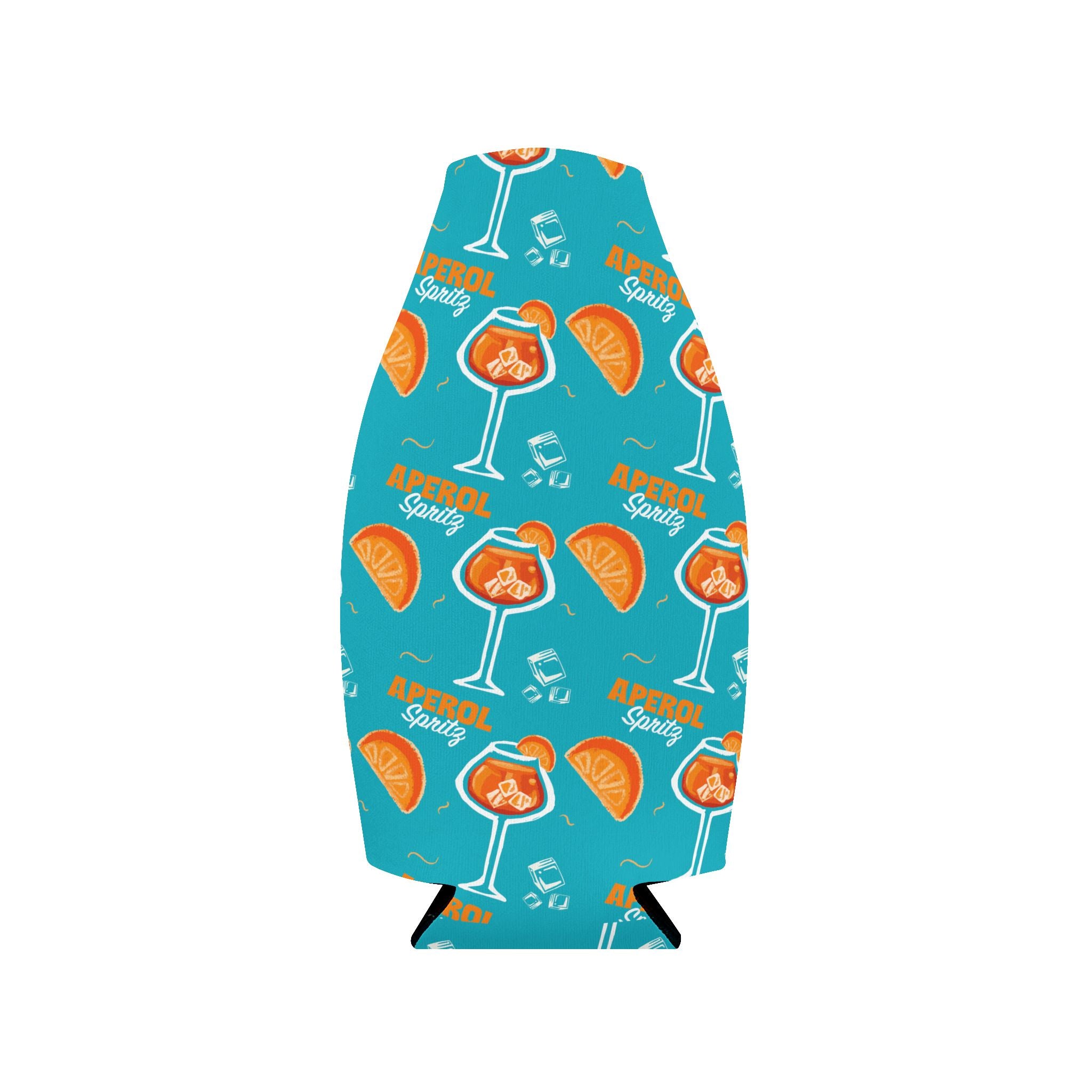 Aperol Spritz Zip-Up Bottle Cooler Sleeve — Turquoise Spritz Collection Inspired Design