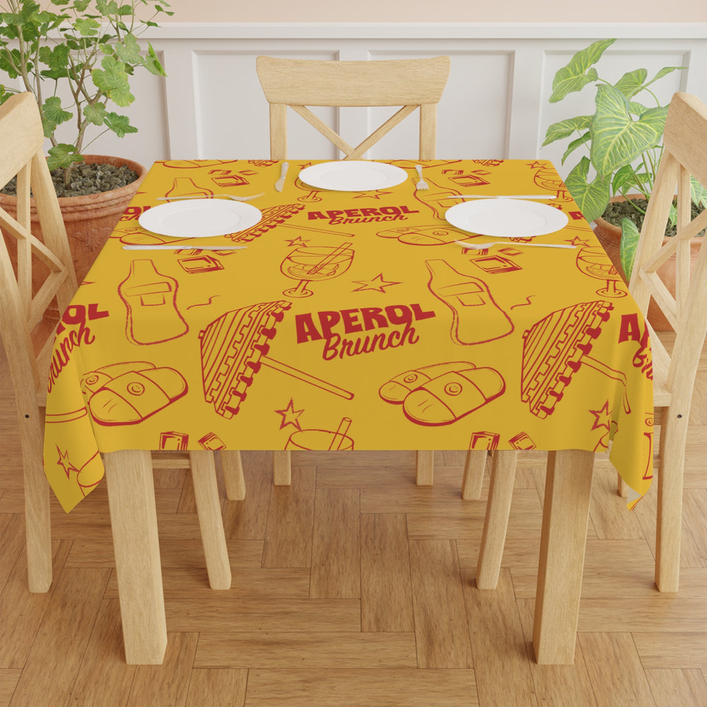 Aperol Brunch Tablecloth — Aperol Yellow Collection Inspired Design