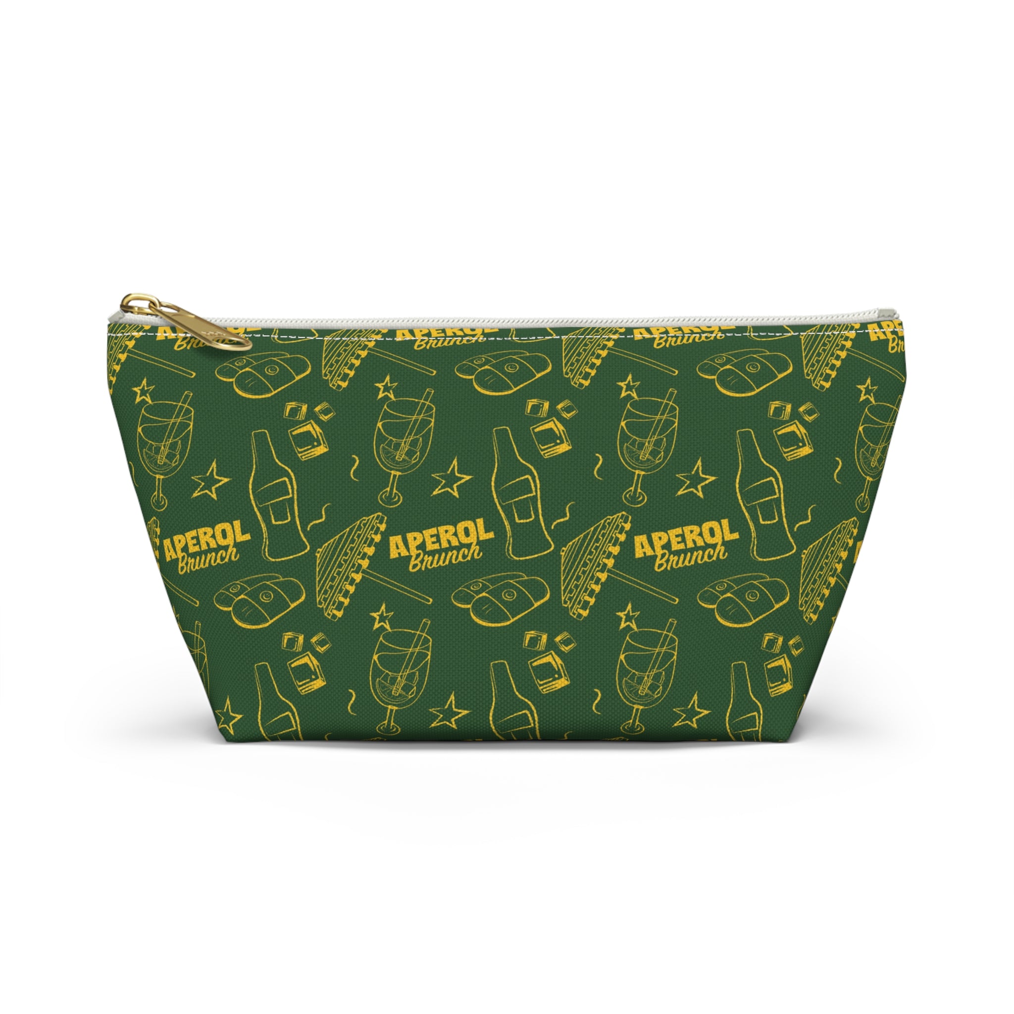 Aperol Brunch Accessory Pouch — Green Aperol Inspired Design
