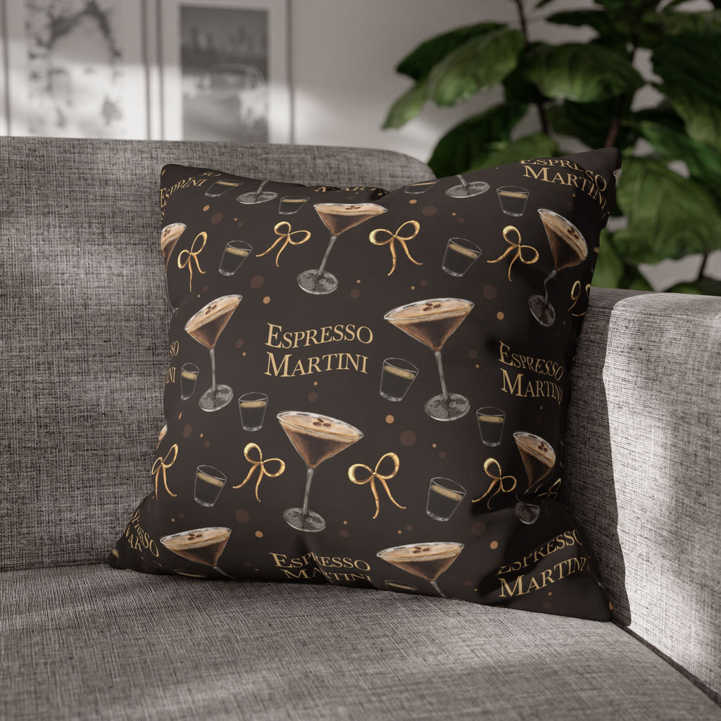 Espresso Martini Pillowcase — Dark Brown Espresso Collection Inspired Design
