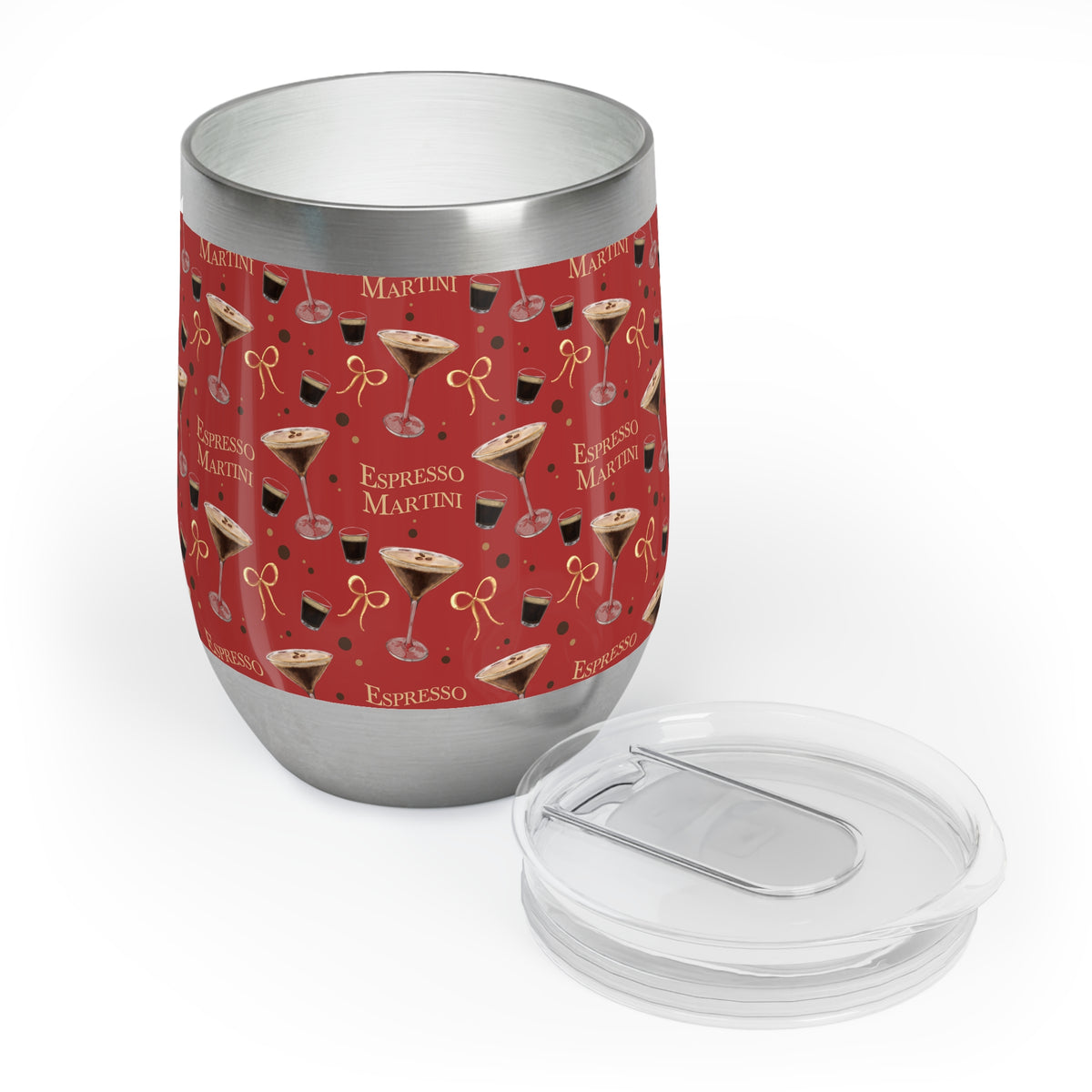 Espresso Martini Wine Tumbler — Red Espresso Collection Inspired Design