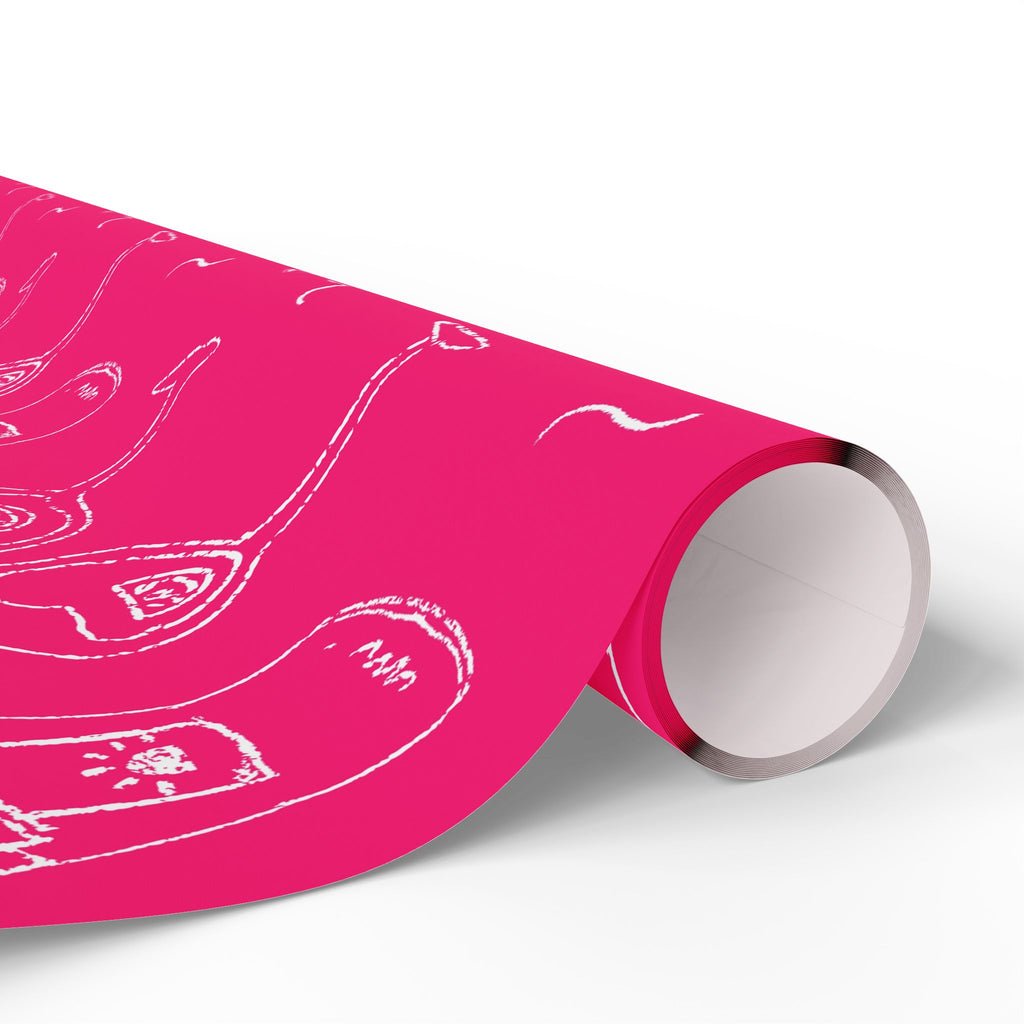 Cin Cin Peel Wrapping Paper Roll — Pink Cin Cin Collection Inspired Design