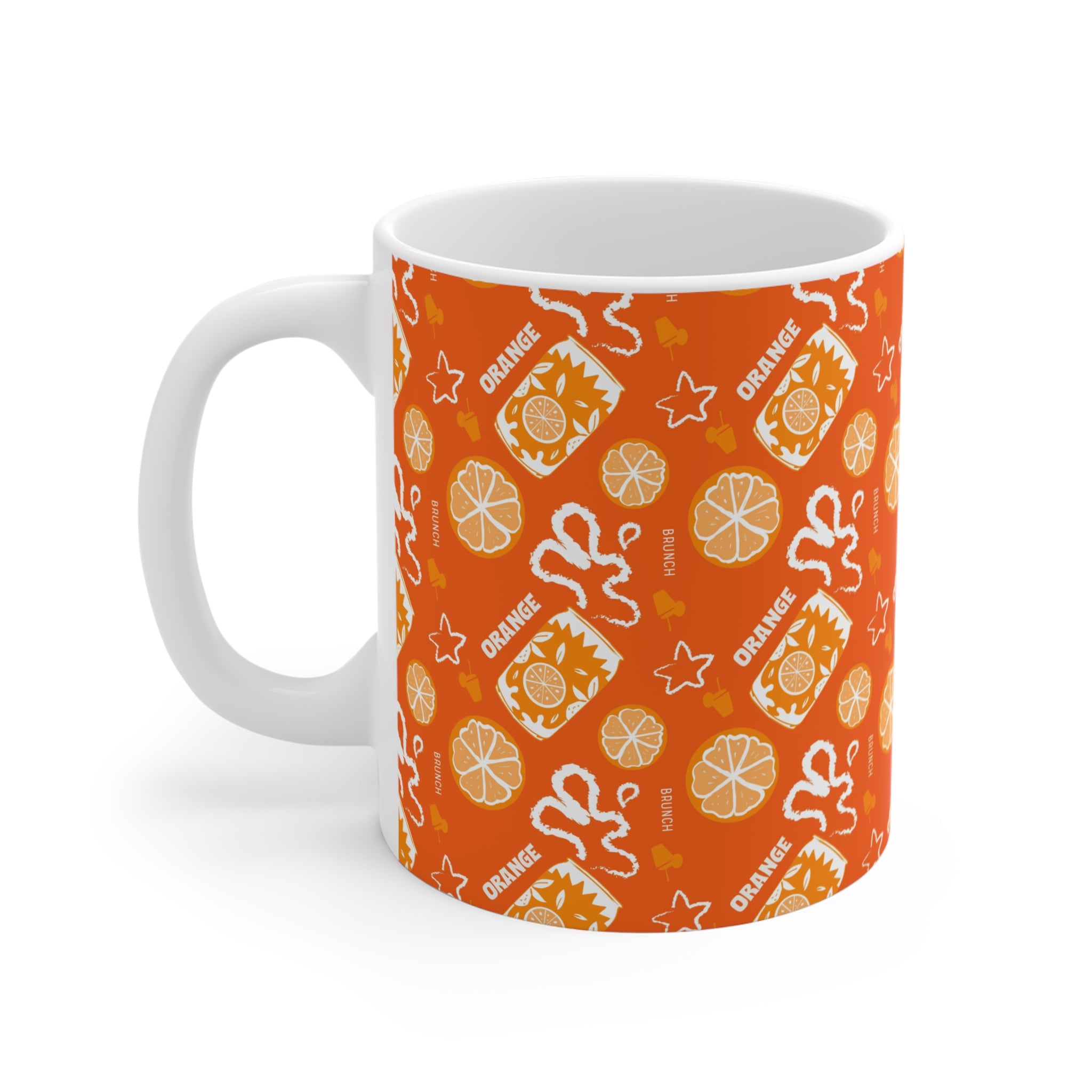 Orange Fruit Brunch 11oz Coffee Mug — Orange Fruit Brunch Collection Inspired Design