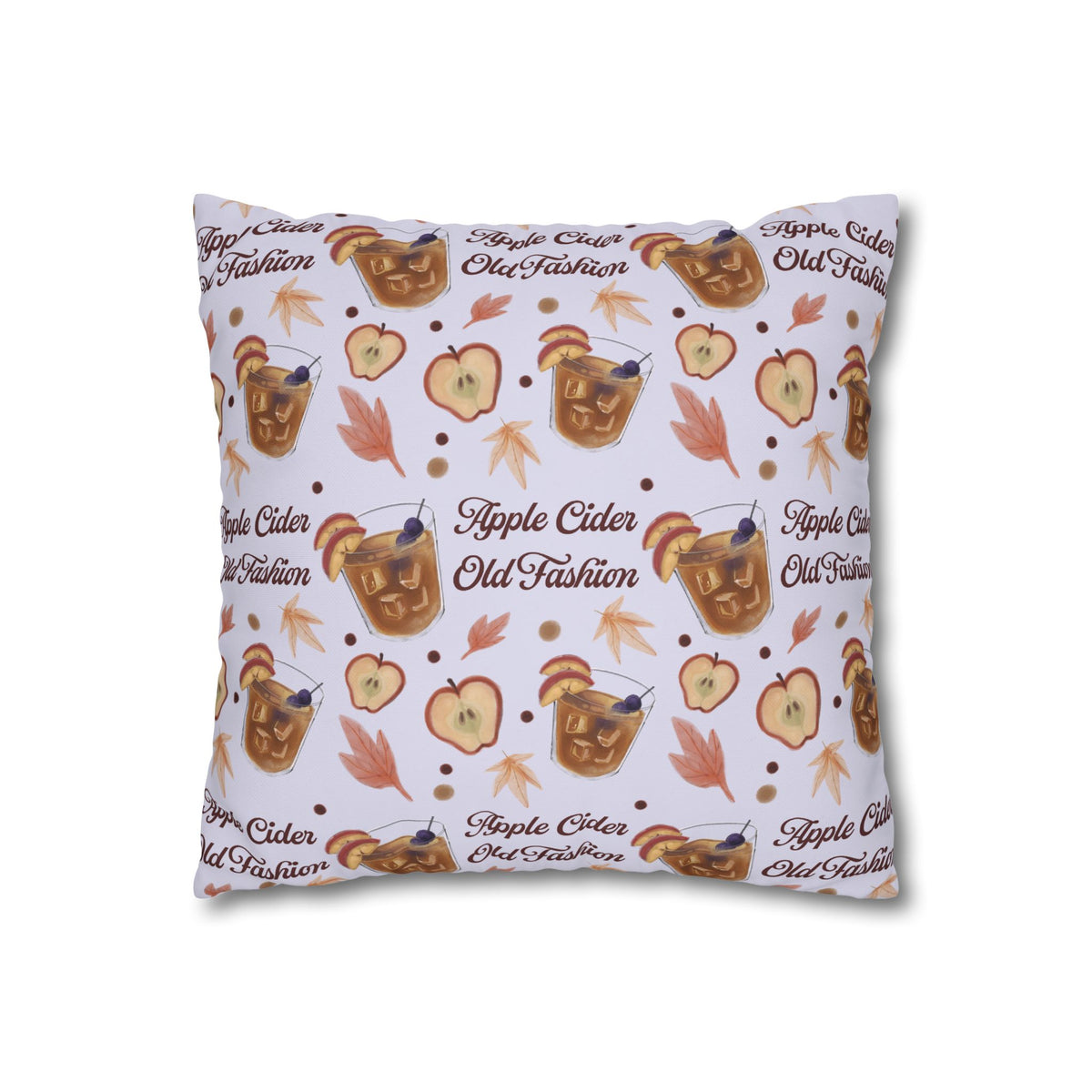 Apple Cider Old Fashion Pillowcase — Light Violet Apple Cider Collection Inspired Design