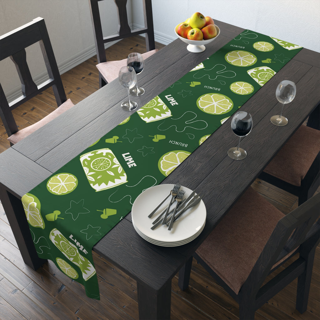 Lime Brunch Table Runner – Citrus Summer Table Decor