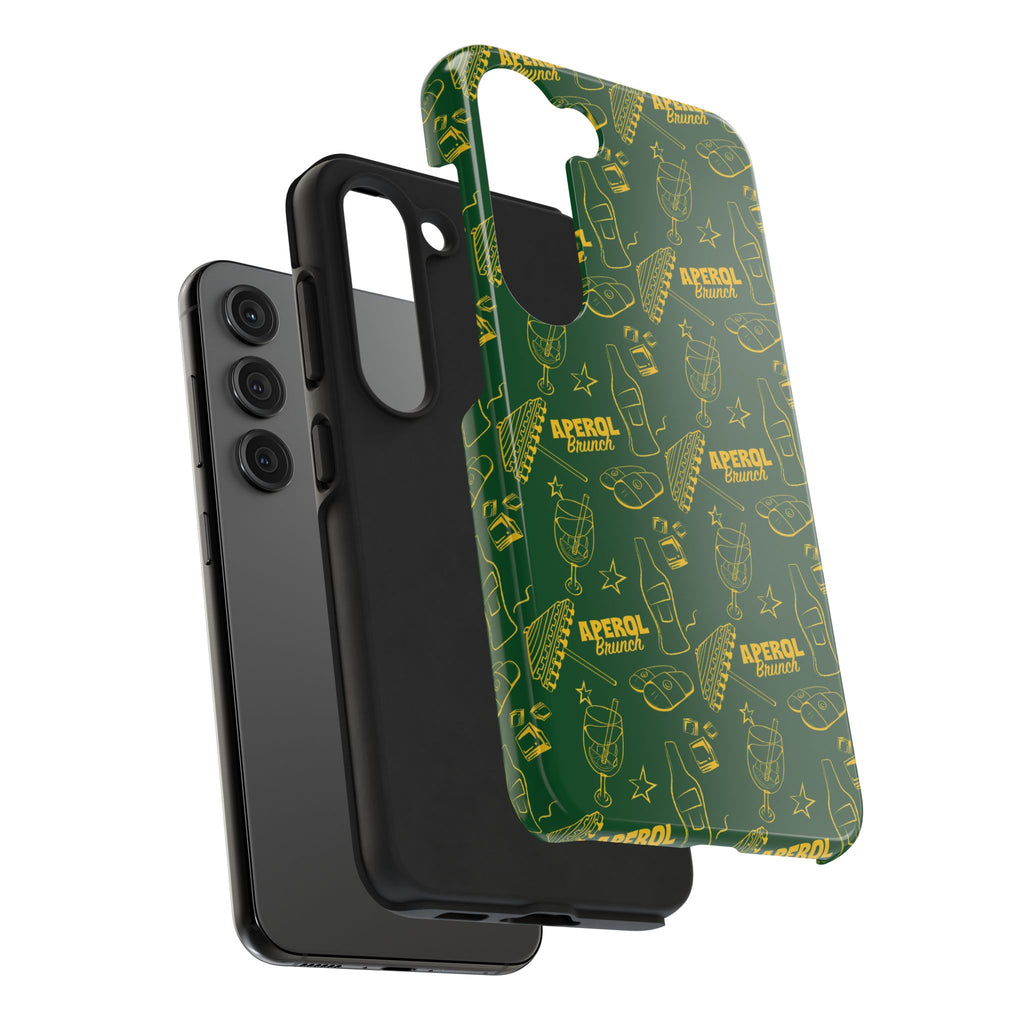 Aperol Brunch Tough Phone Case — Green Aperol Inspired Cover