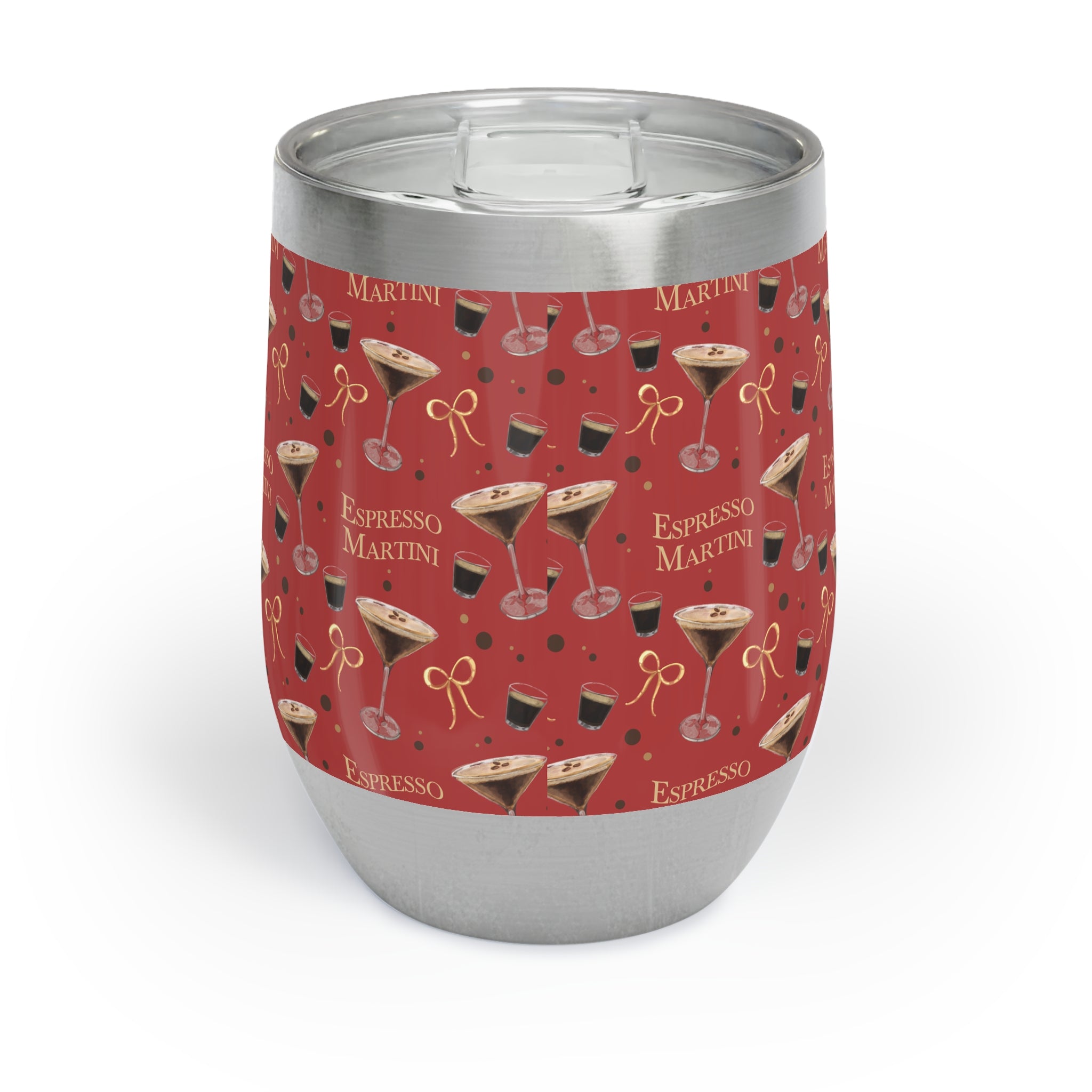 Espresso Martini Wine Tumbler — Red Espresso Collection Inspired Design