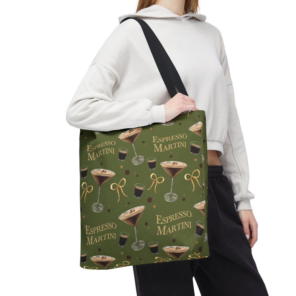 Espresso Martini Tote Bag — Olive Green Espresso Collection Inspired Design