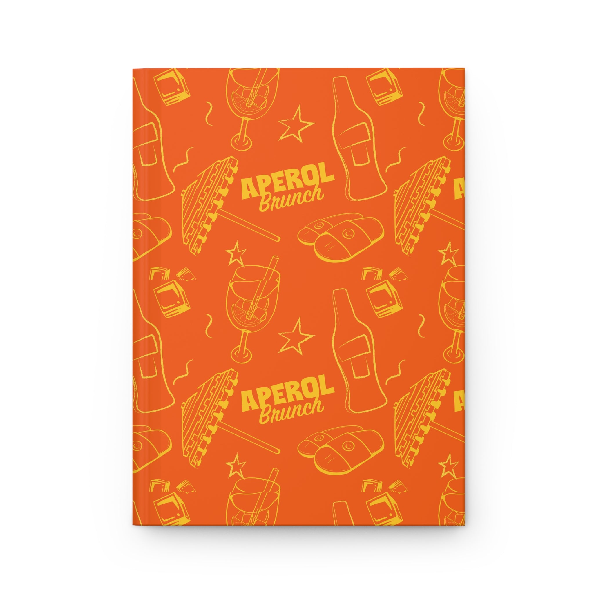 Aperol Brunch Hardcover Journal – Orange Aperol Inspired Design