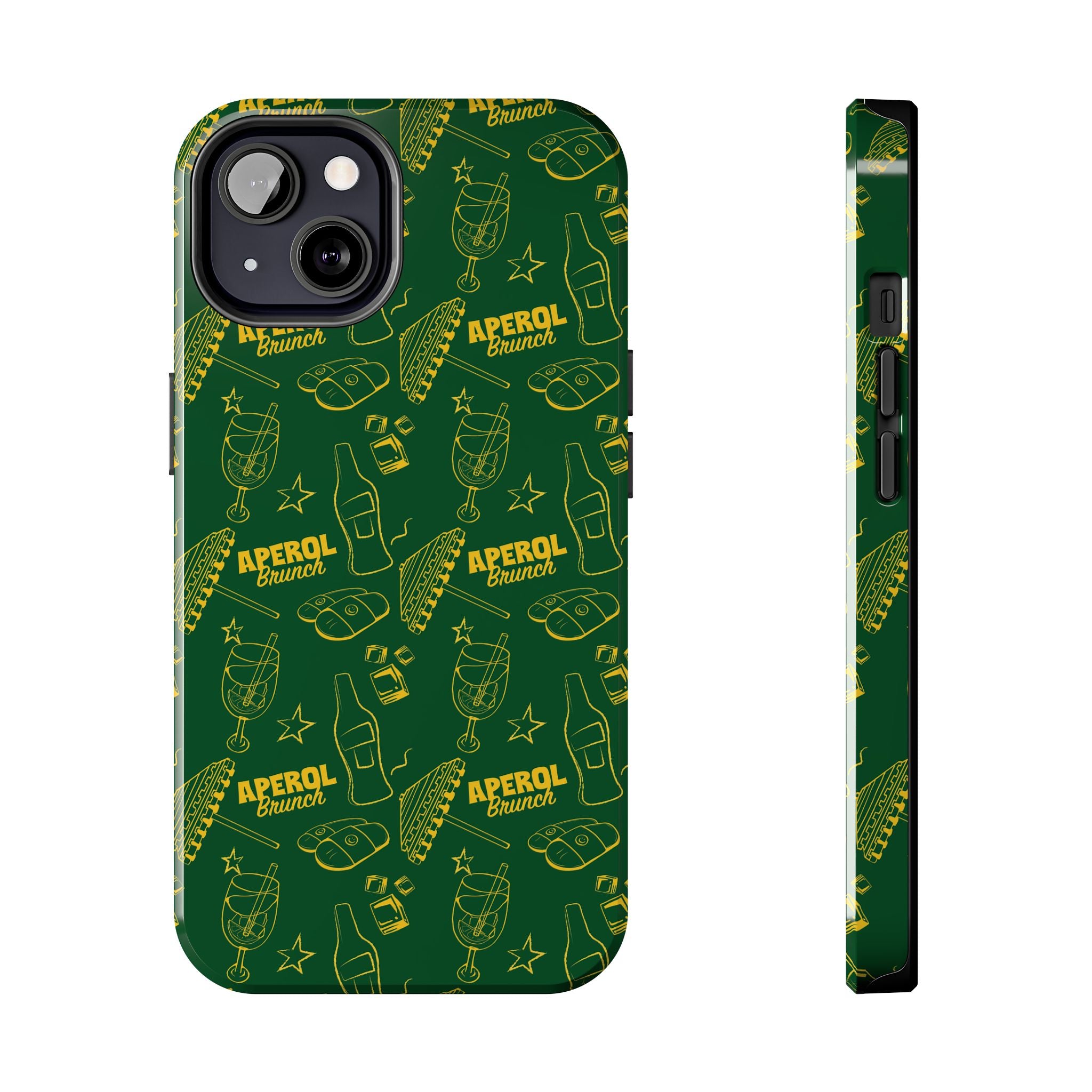 Aperol Brunch Tough Phone Case — Green Aperol Inspired Cover