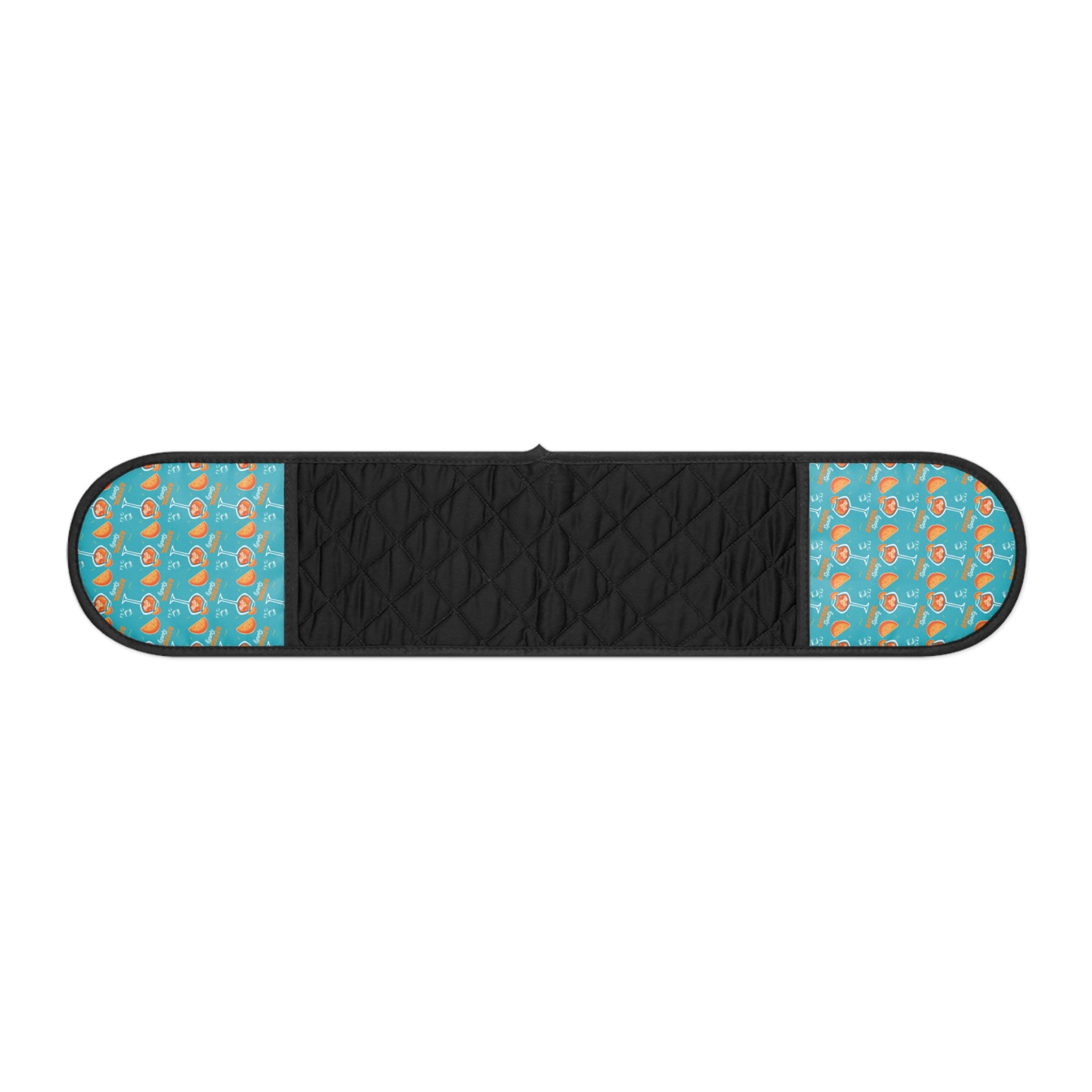 Aperol Spritz Turquoise Double Oven Mitt — Citrus Kitchen Decor