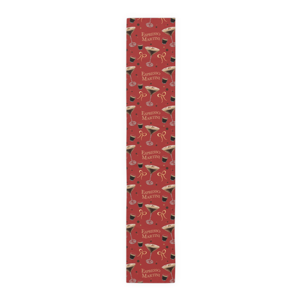 Espresso Martini Table Runner — Red Espresso Collection Inspired Design
