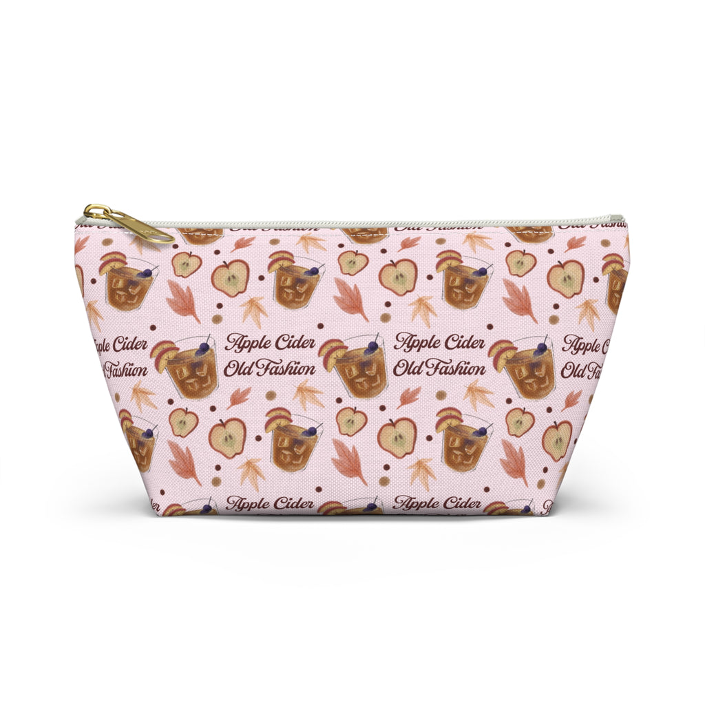 Apple Cider Old Fashioned Accessory Pouch  — Light Pink Apple Cider Collection Inspired Design