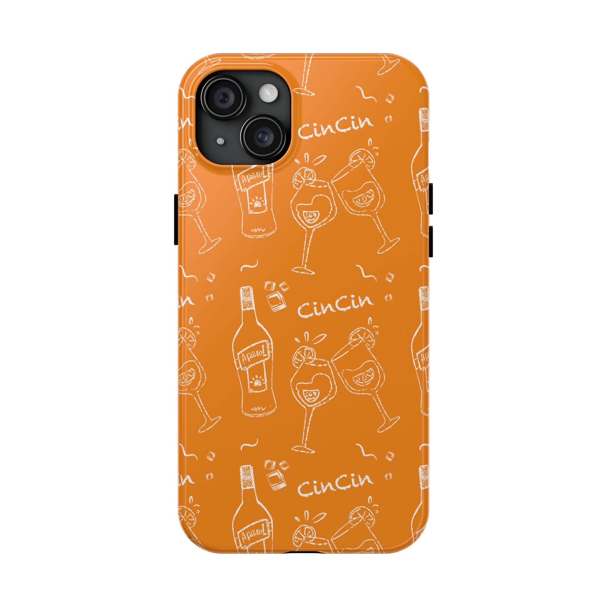 Cin Cin Spritz Tough Phone Case — Orange Citrus Cocktail Pattern