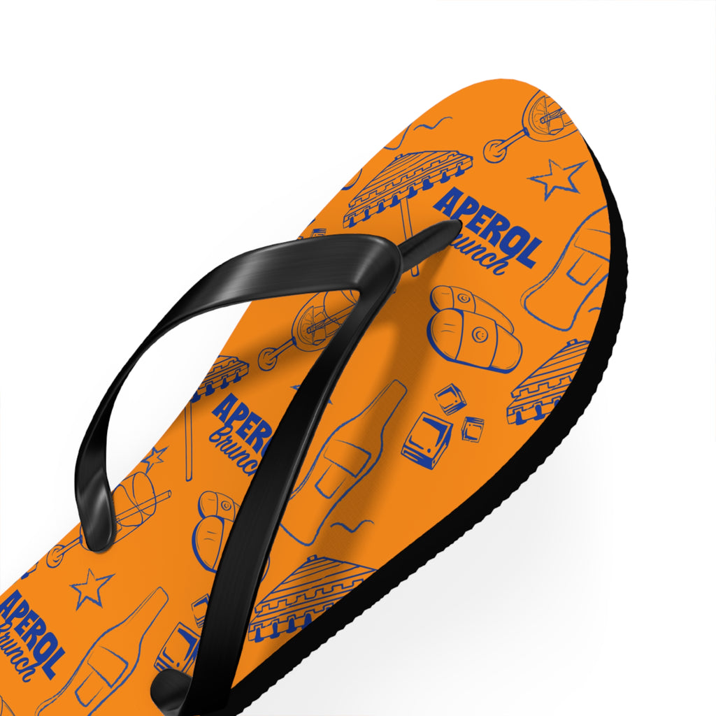Aperol Spritz Flip Flops — Orange Brunch Collection Inspired Design