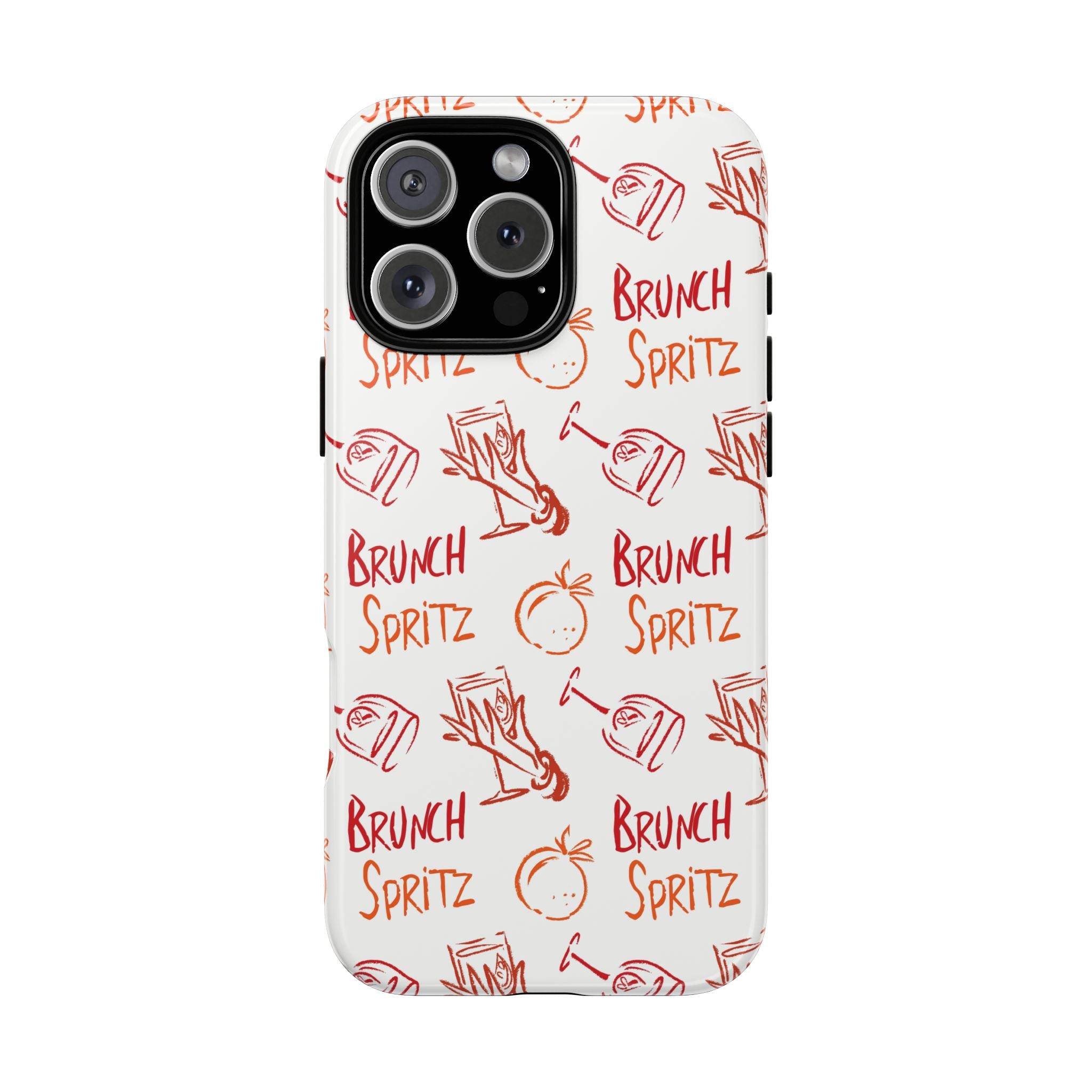 Brunch Spritz Phone Case — Red & Orange Aperol Inspired Design