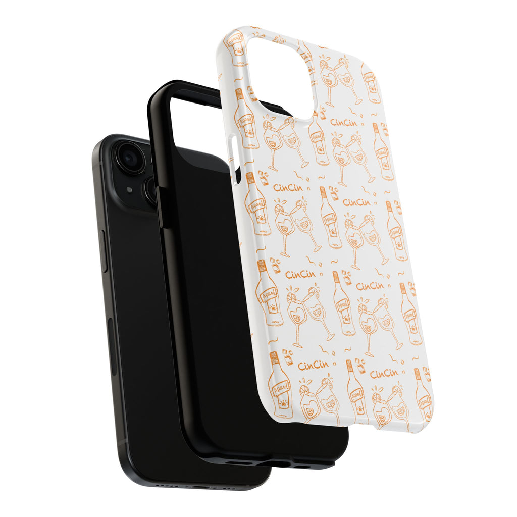 Cin Cin Spritz Tough Phone Case — Citrus Cocktail Pattern