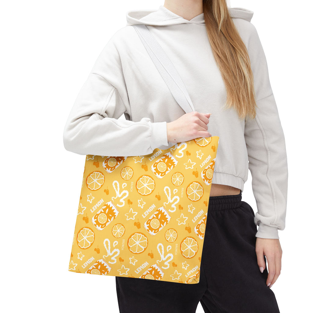 Lemon Brunch Tote Bag – Yellow Aperol Inspired Design