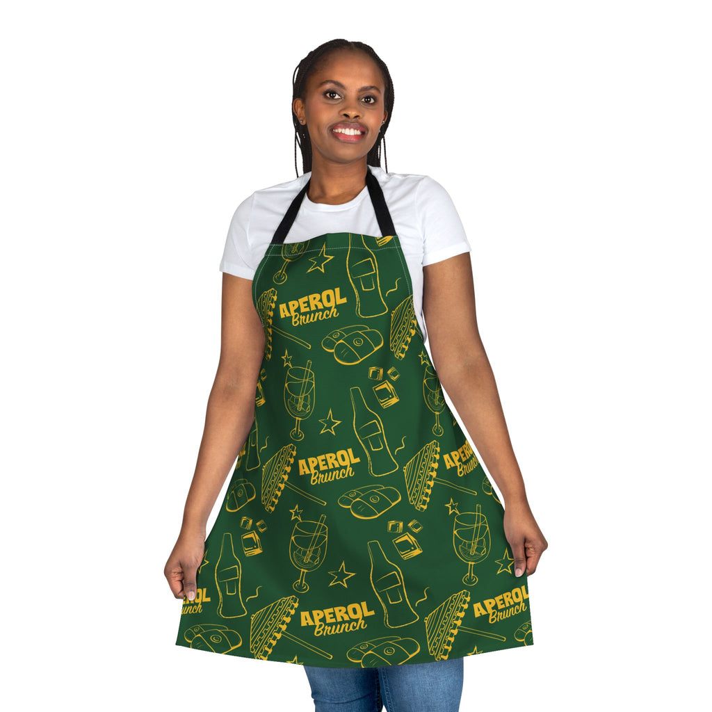 Aperol Brunch Apron — Green Brunch Collection Inspired Design