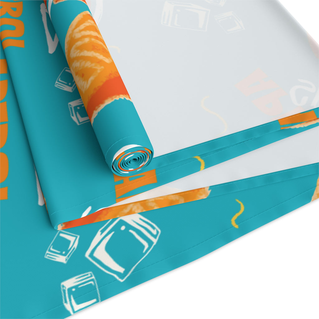 Aperol Spritz Table Runner – Turquoise Cocktail Party Decor