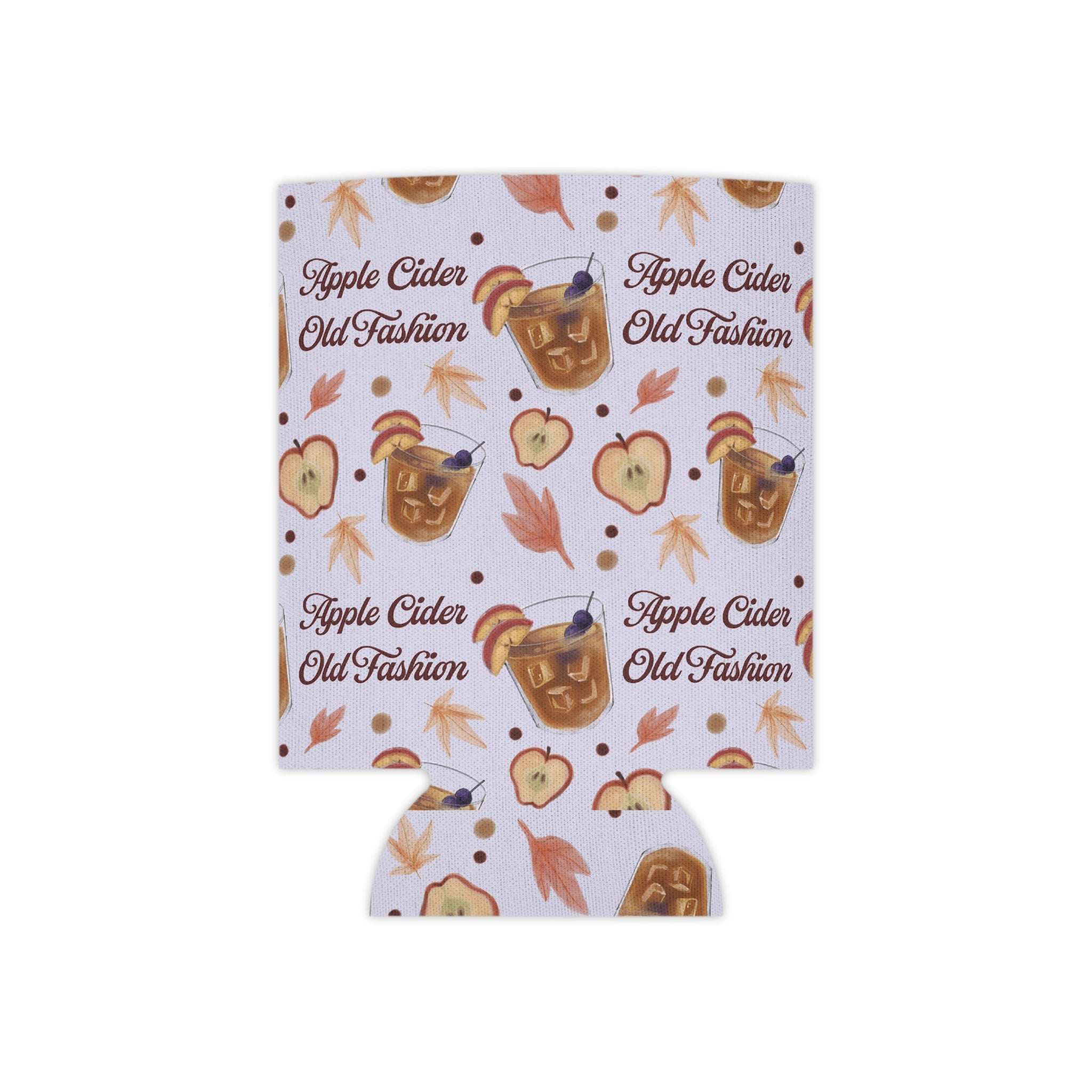 Apple Cider Old Fashioned Can Cooler — Light Violet Apple Cider Collection Inspired Design