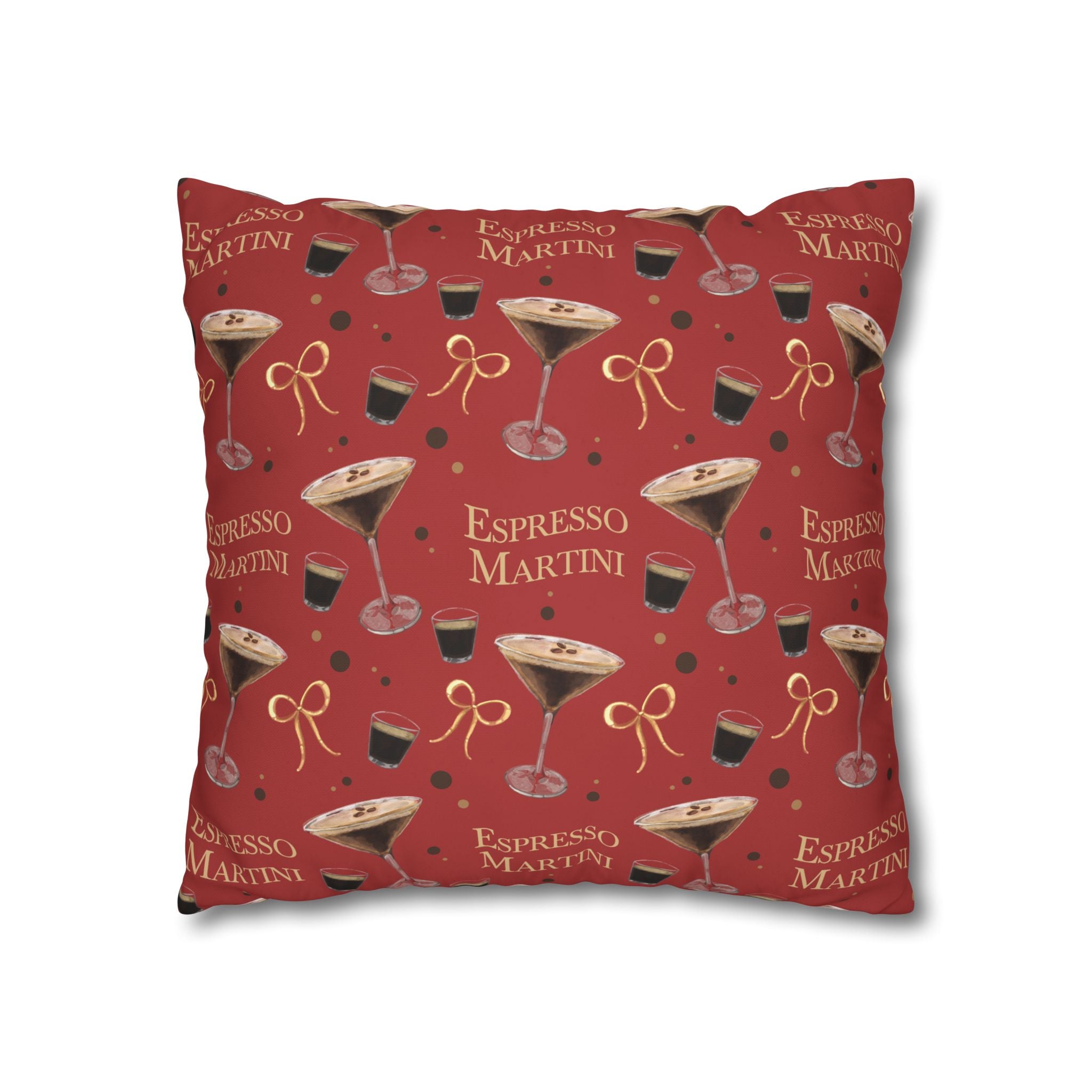 Espresso Martini Pillowcase — Red Espresso Collection Inspired Design